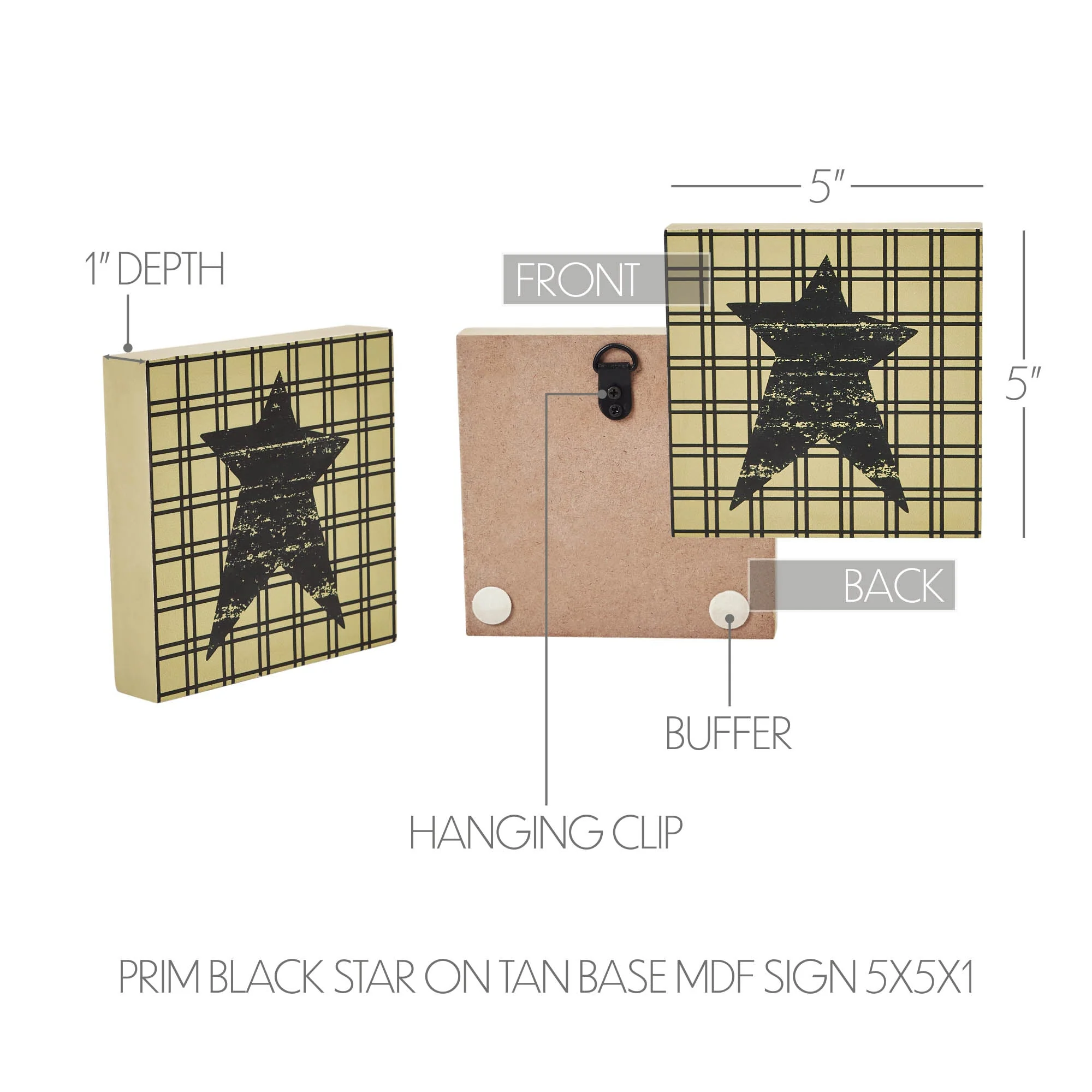 Prim Black Star Sign - Image 5