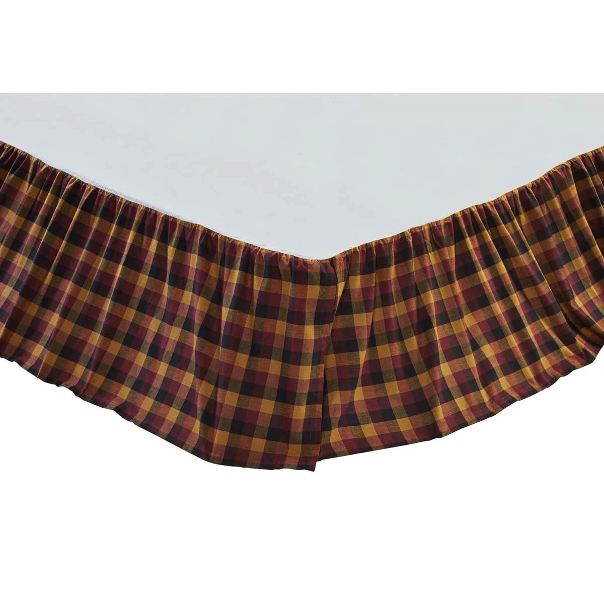 Heirloom Farm Primitive Check Bed Skirt - Image 2