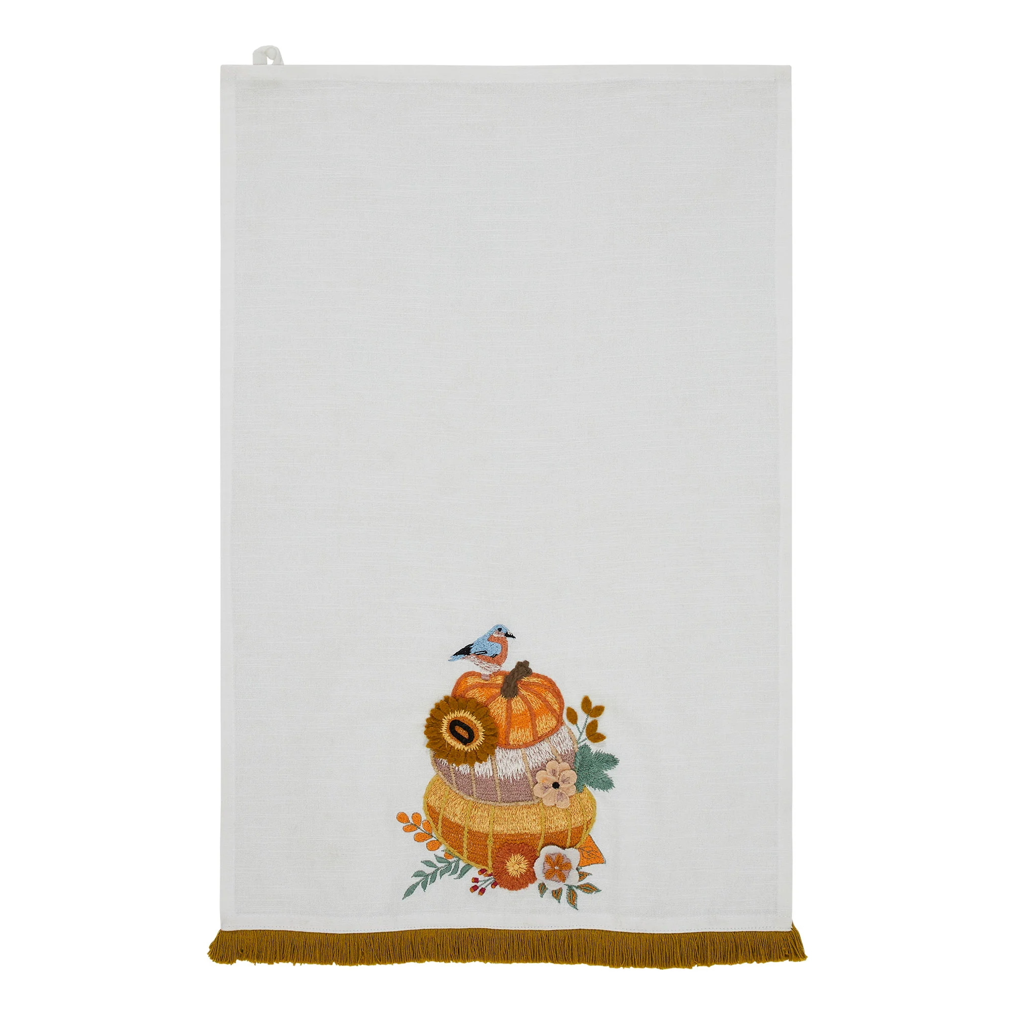 Pumpkin Floral Tea Towel - Image 4