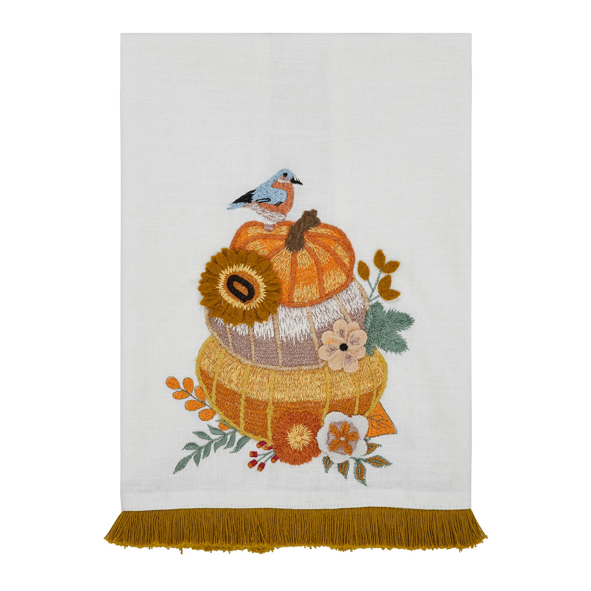 Pumpkin Floral Tea Towel - Image 5