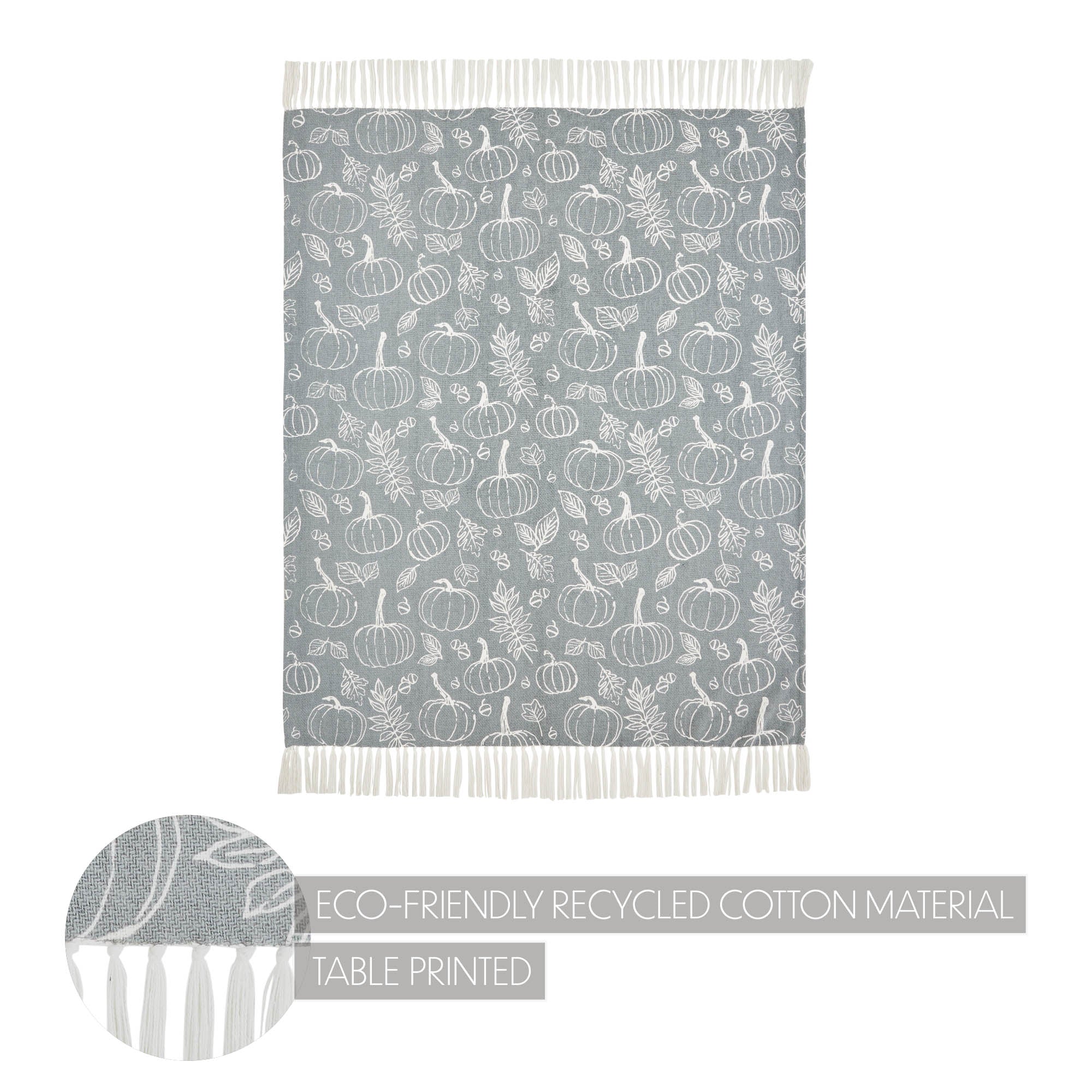 Pumpkin Grey Throw - Image 3