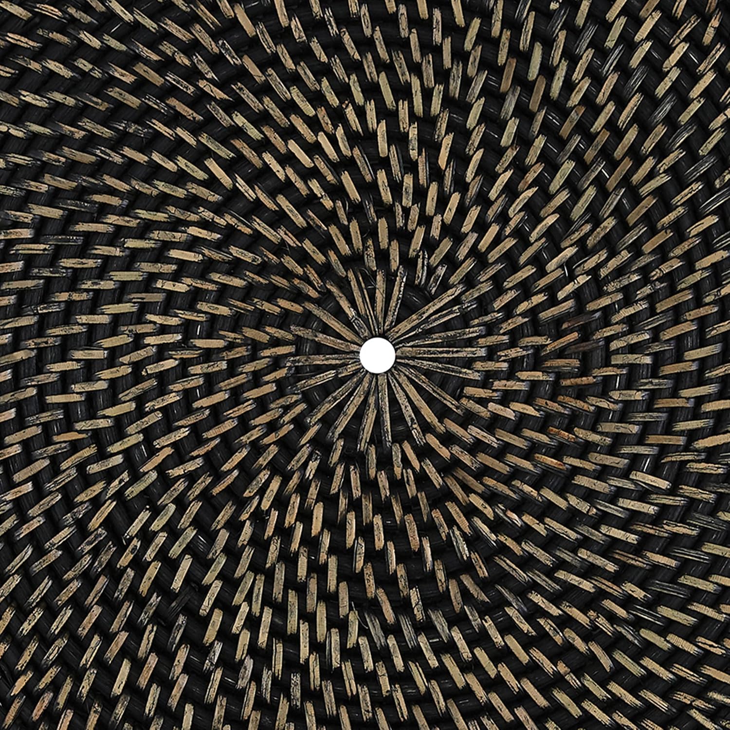 Rattan Black Charger Set - Image 2