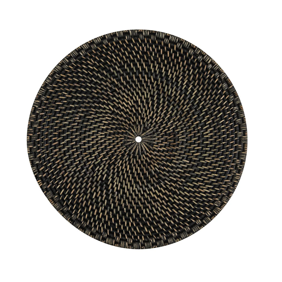 Rattan Black Charger Set - Image 3