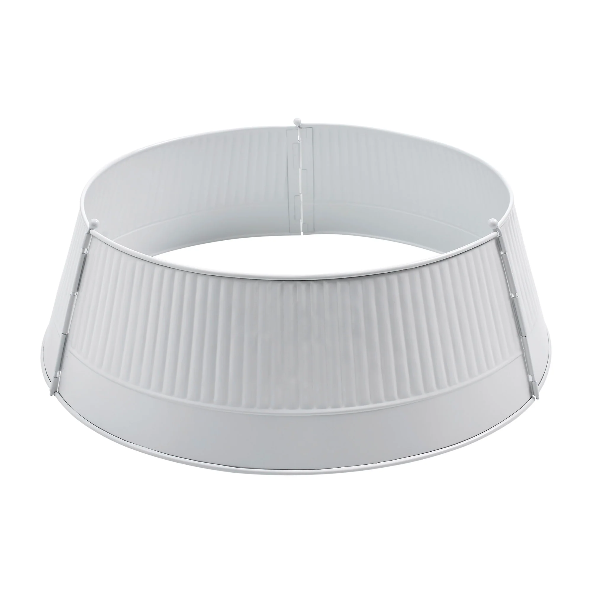 Ribbed Metal Tree Collar White - Image 2