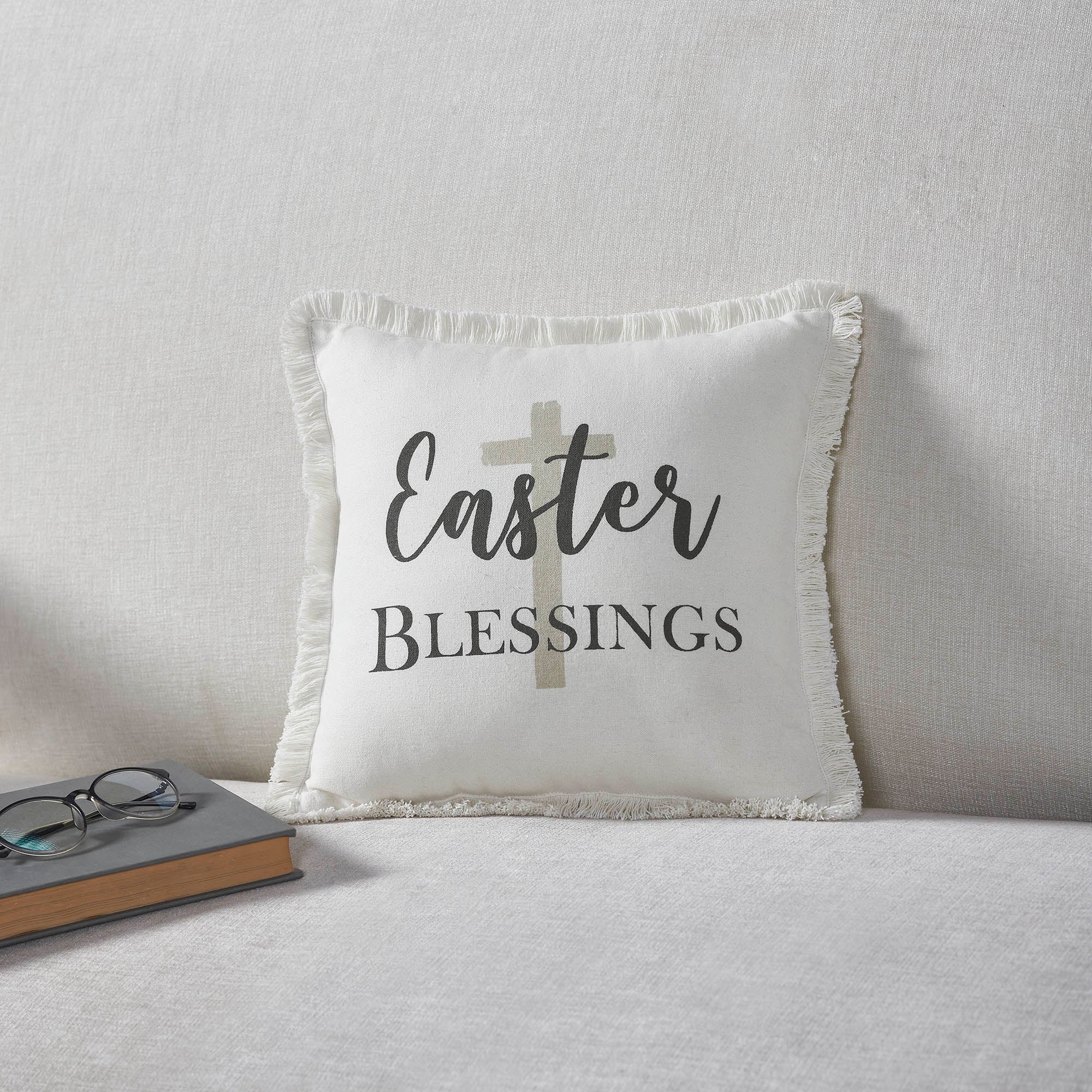Easter Blessings Cross Pillow - Image 2