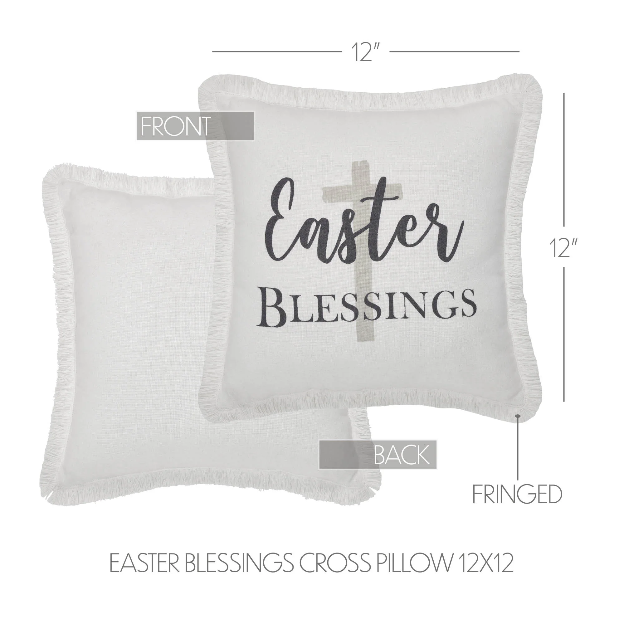 Easter Blessings Cross Pillow - Image 3