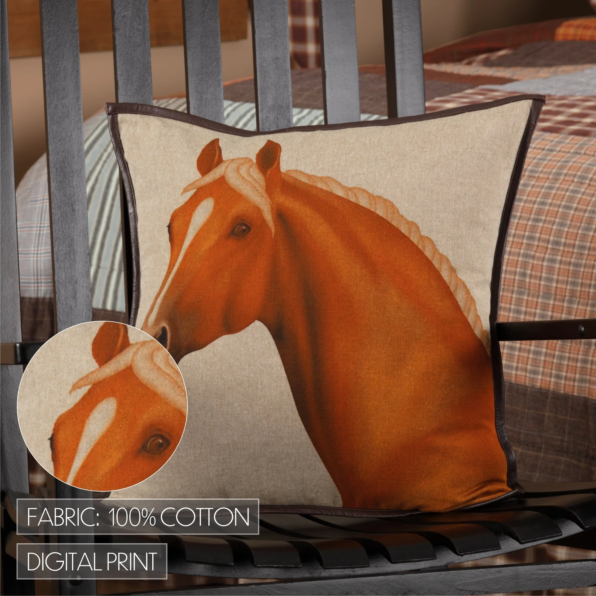 Rockford Horse Pillow - Image 3
