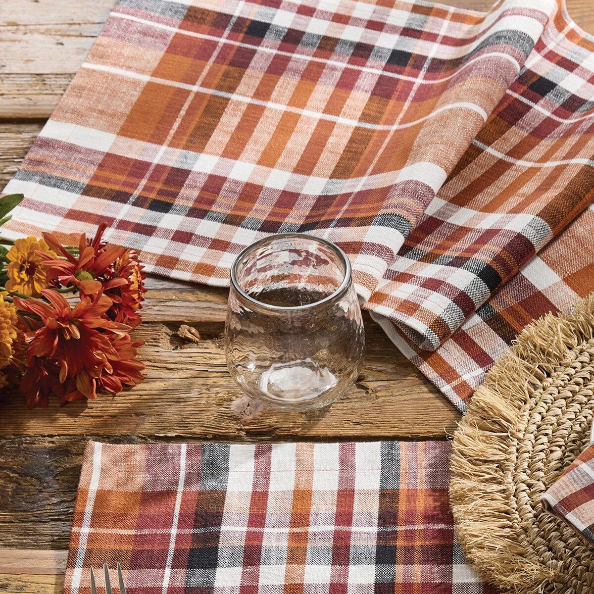 Russell Plaid Table Runner - Image 2