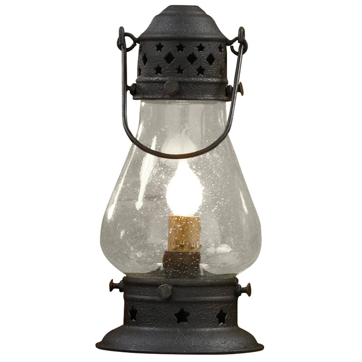 Rustic Onion Lamp - Black - Image 4