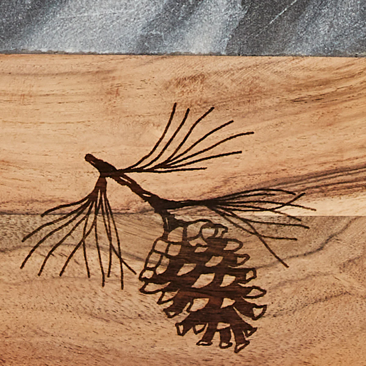 Rustic Pine Cutting Board with Spreader - Image 3
