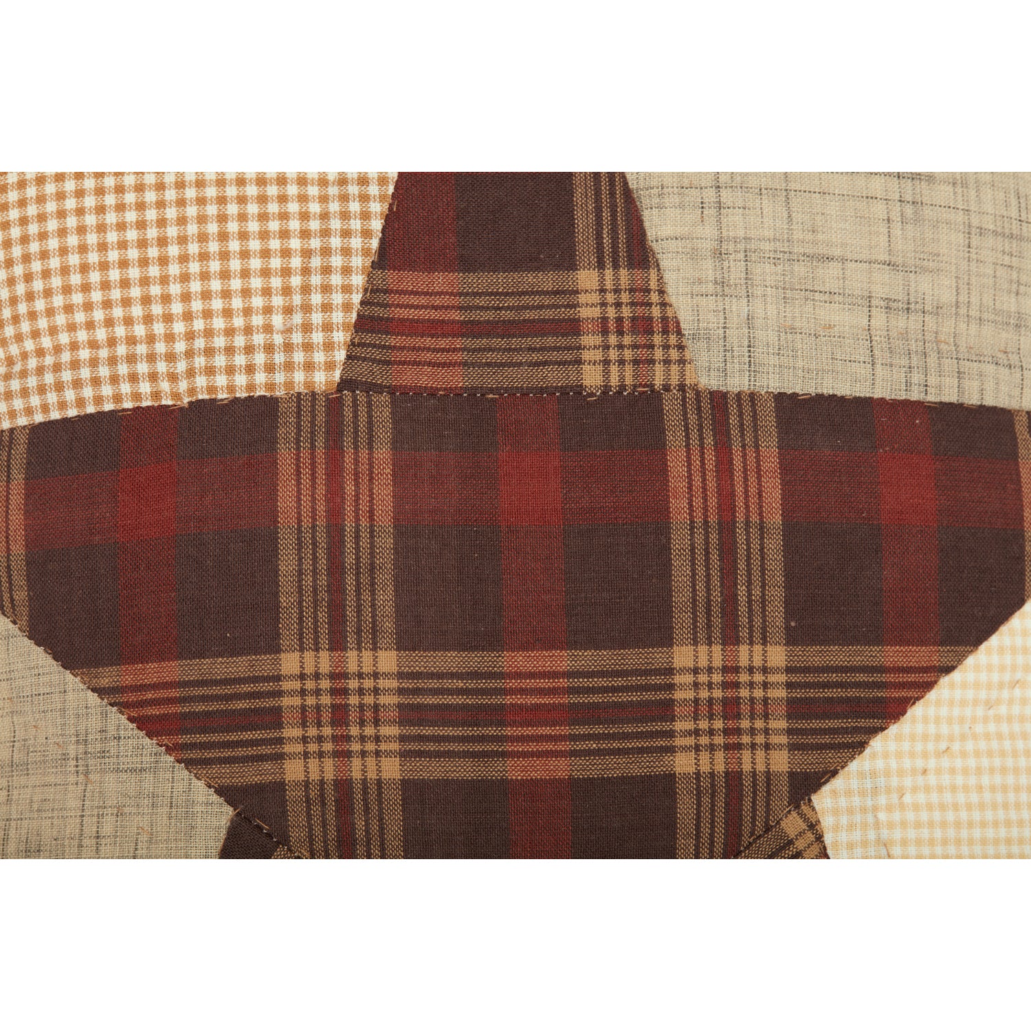 Rustic Star Quilted 12x12 Pillow - Image 4