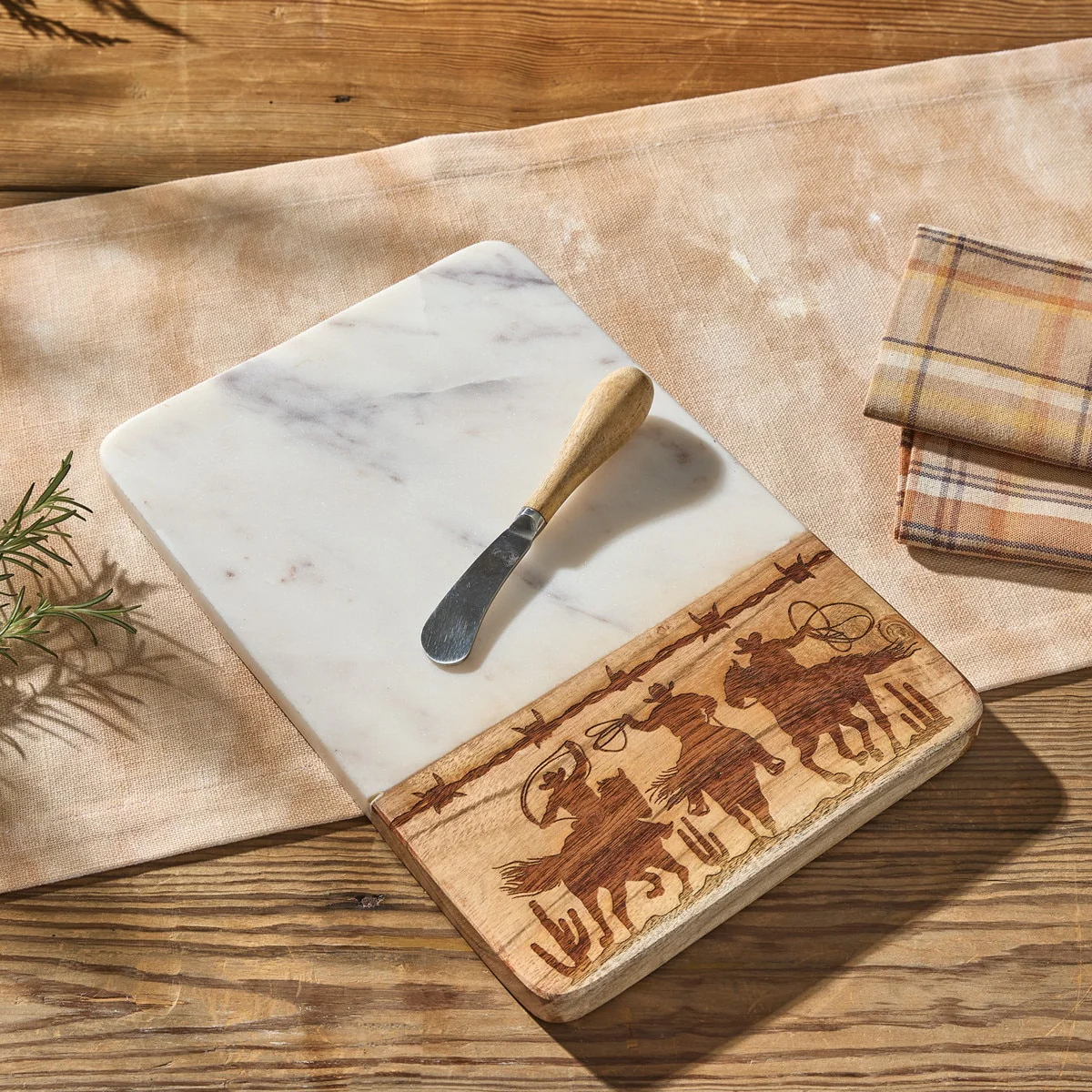 Rustic Trails Cutting Board with Spreader
