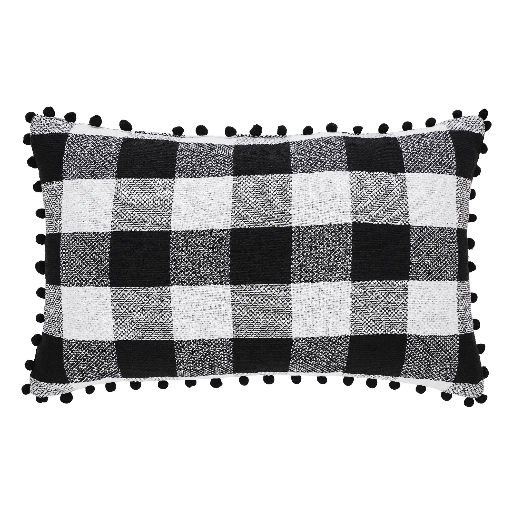 Sable Ann Check Santa Sleigh Pillow 14 x 22 - Image 5