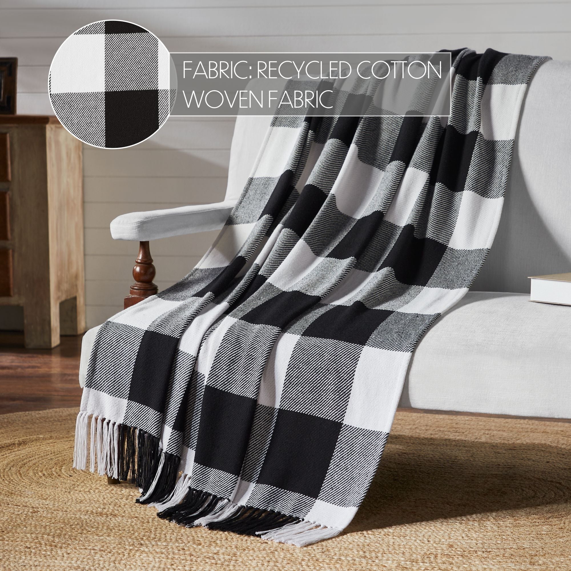 Sable Ann Check Woven Throw - Image 3