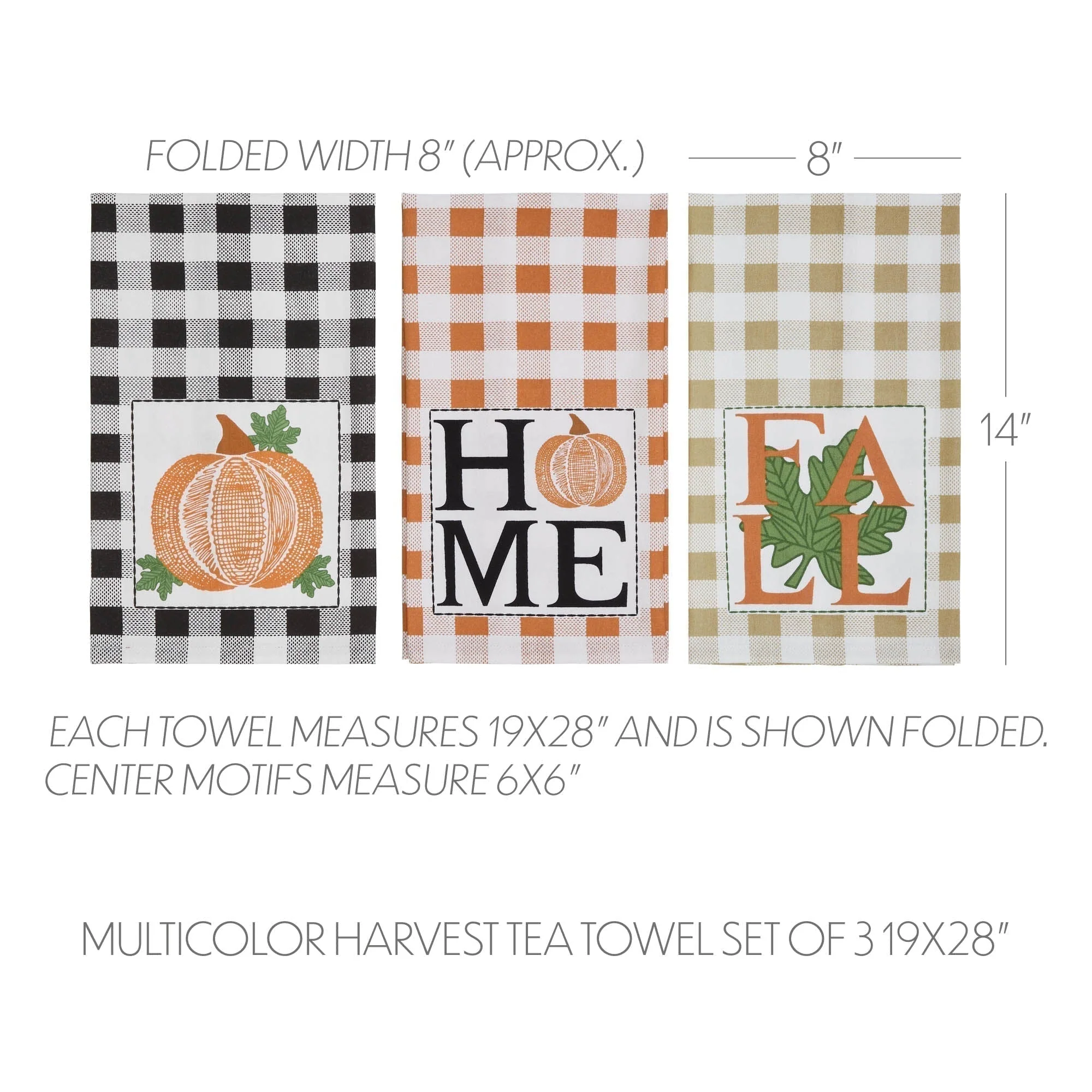 Sable Ann Harvest Fall Towel Set - Image 3