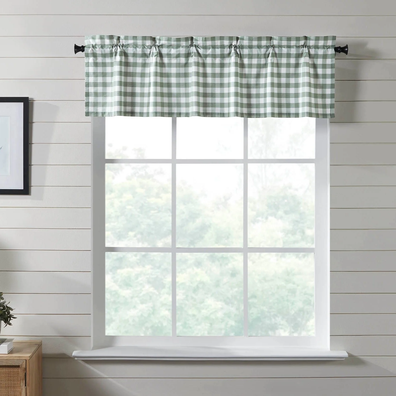 Sage Ann Buffalo Check Valance