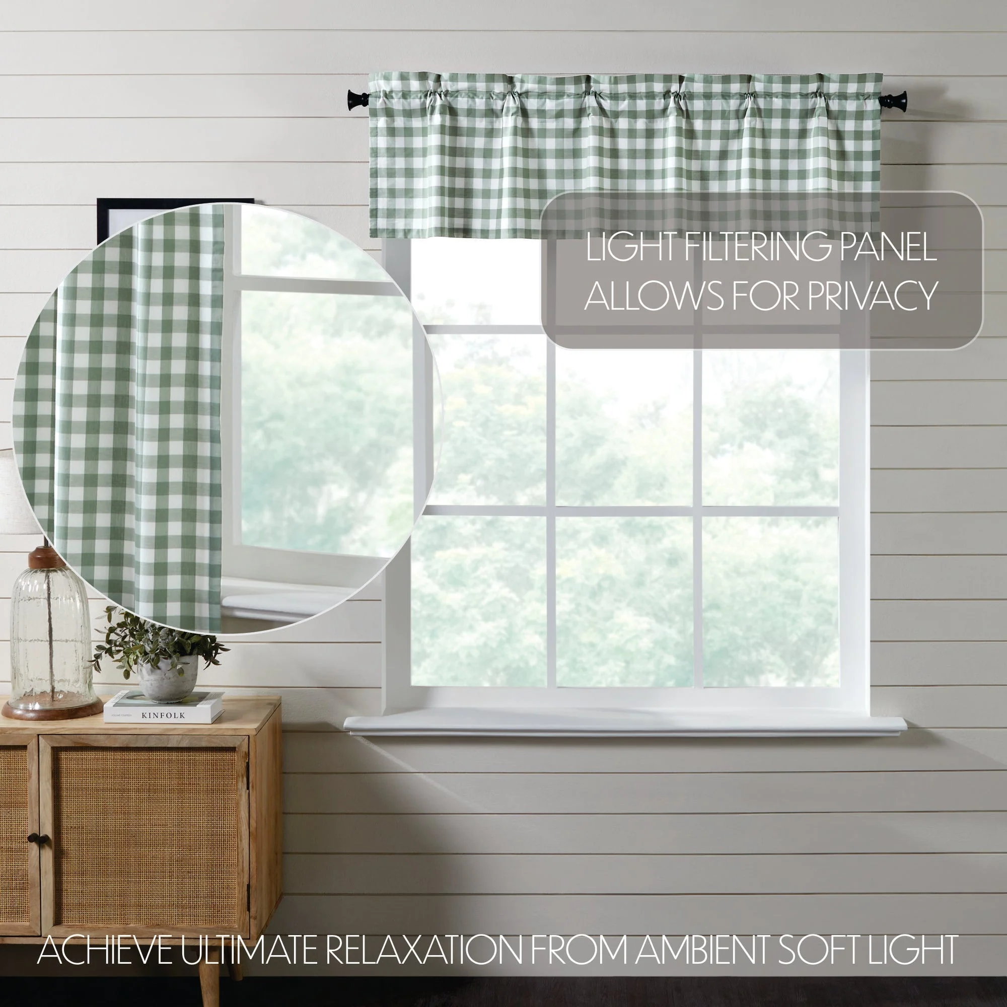 Sage Ann Buffalo Check Valance - Image 3
