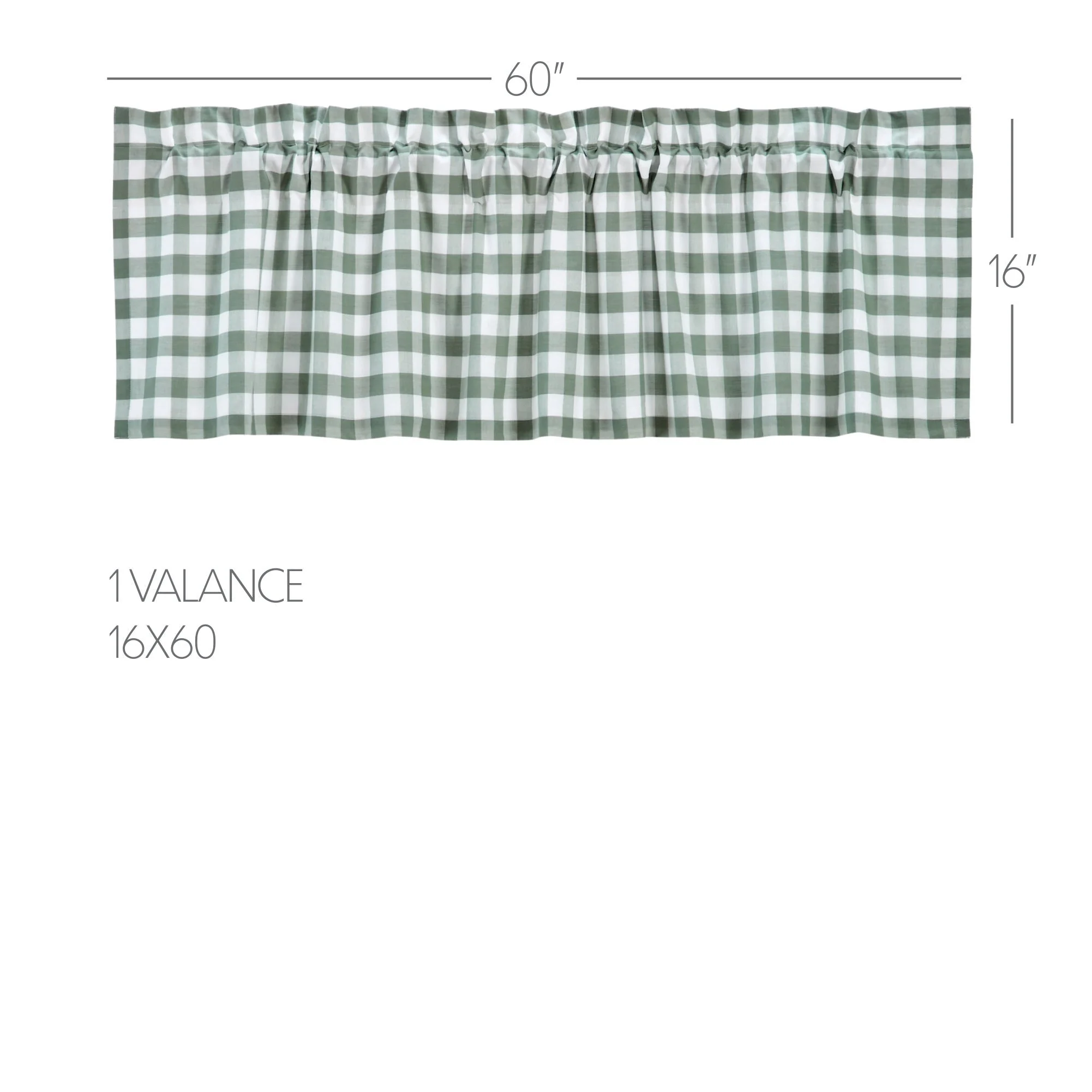 Sage Ann Buffalo Check Valance - Image 4