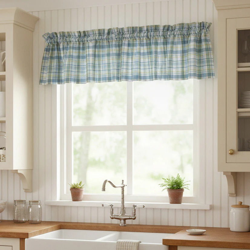 Cornflower Blue Valance