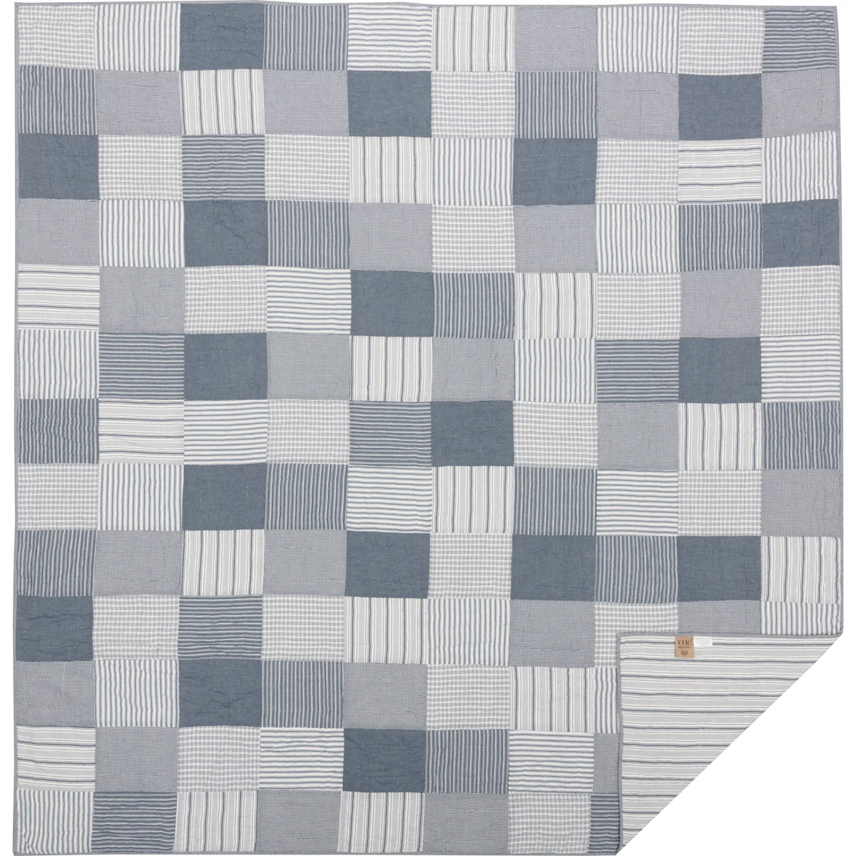 Farmstead Blue Quilt - Image 8