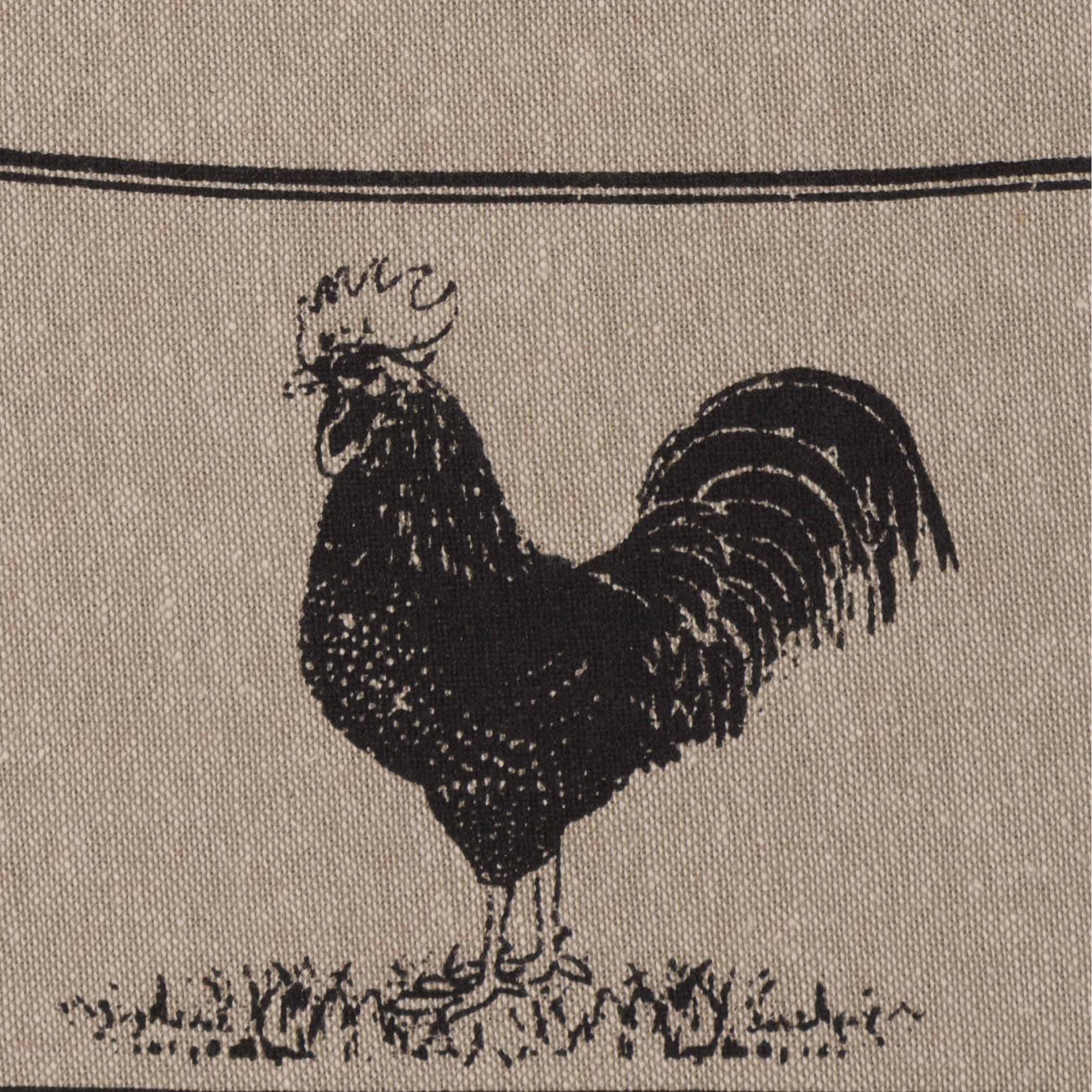 Farmstead Charcoal Kitchen Towels - Poultry - Image 5