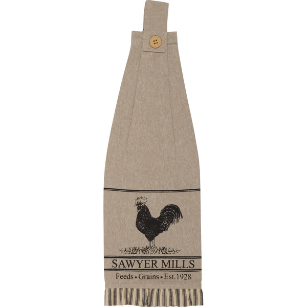 Farmstead Charcoal Kitchen Towels - Poultry - Image 7