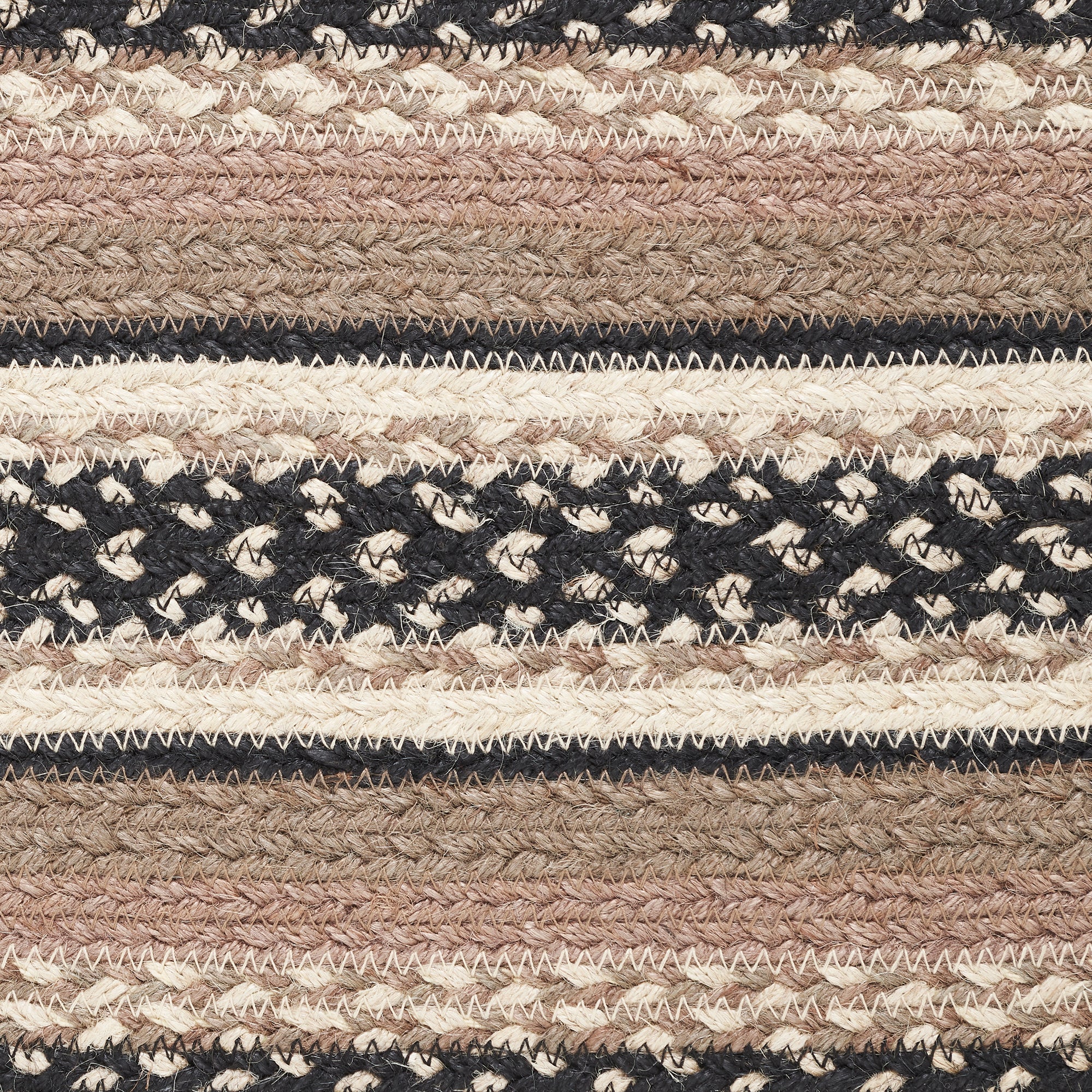 Farmstead Charcoal Collection Braided Rugs - Rectangle - Image 11
