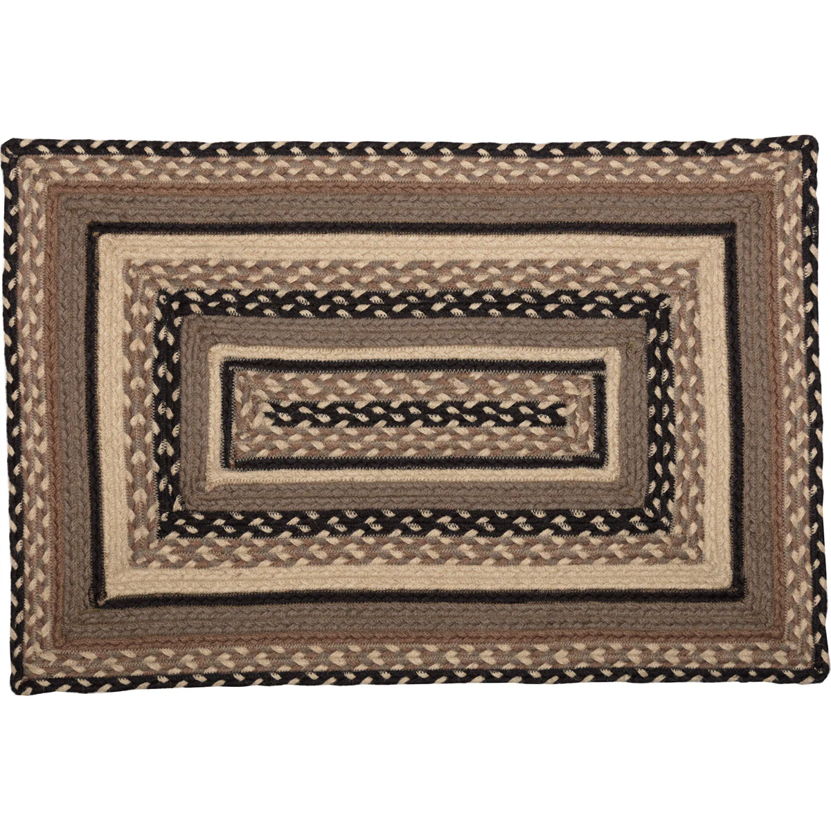 Farmstead Charcoal Collection Braided Rugs - Rectangle - Image 13