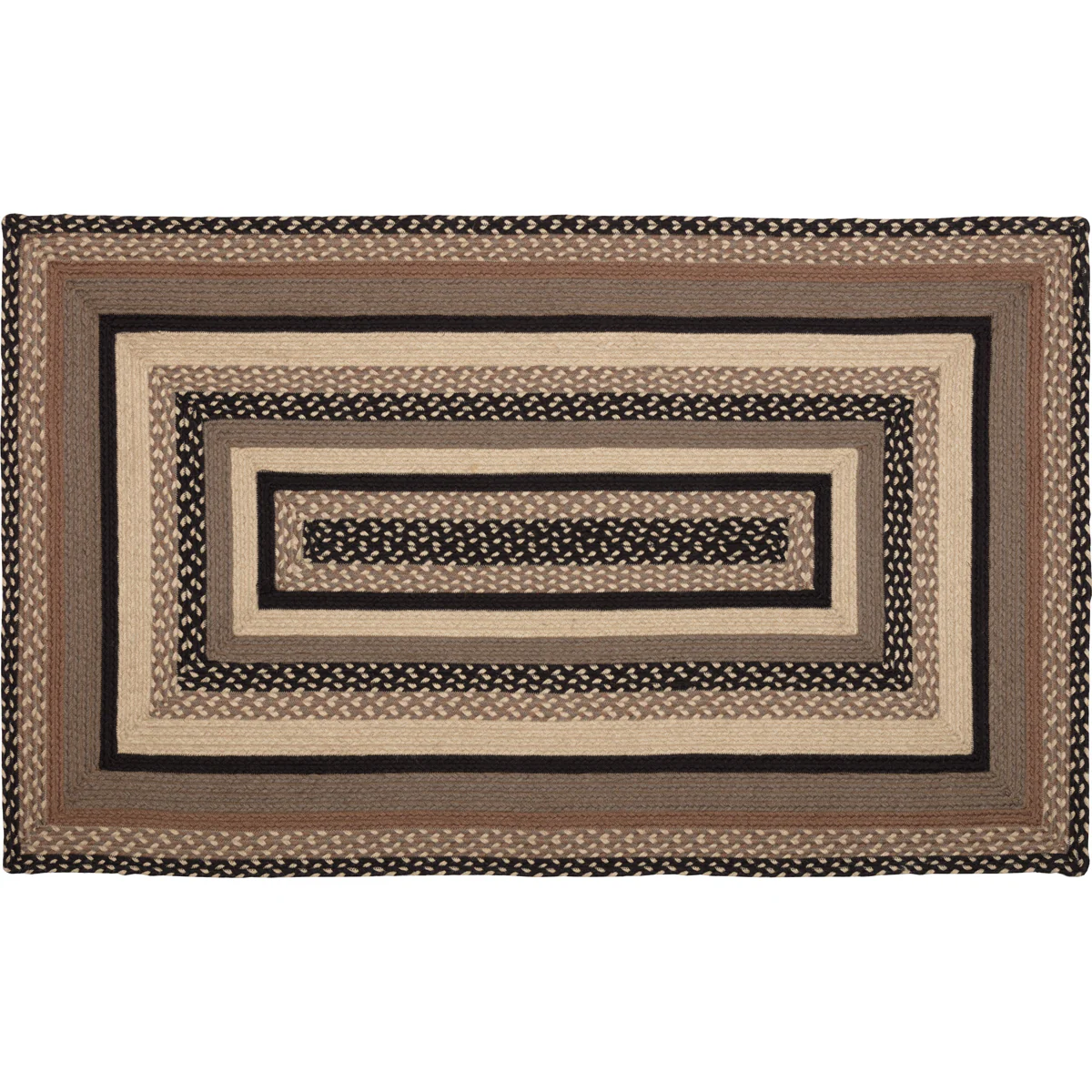 Farmstead Charcoal Collection Braided Rugs - Rectangle - Image 15