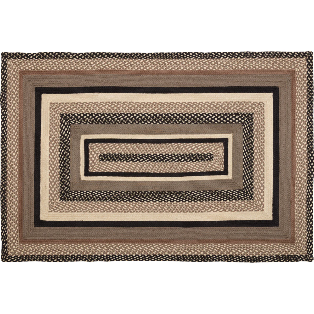 Farmstead Charcoal Collection Braided Rugs - Rectangle - Image 16