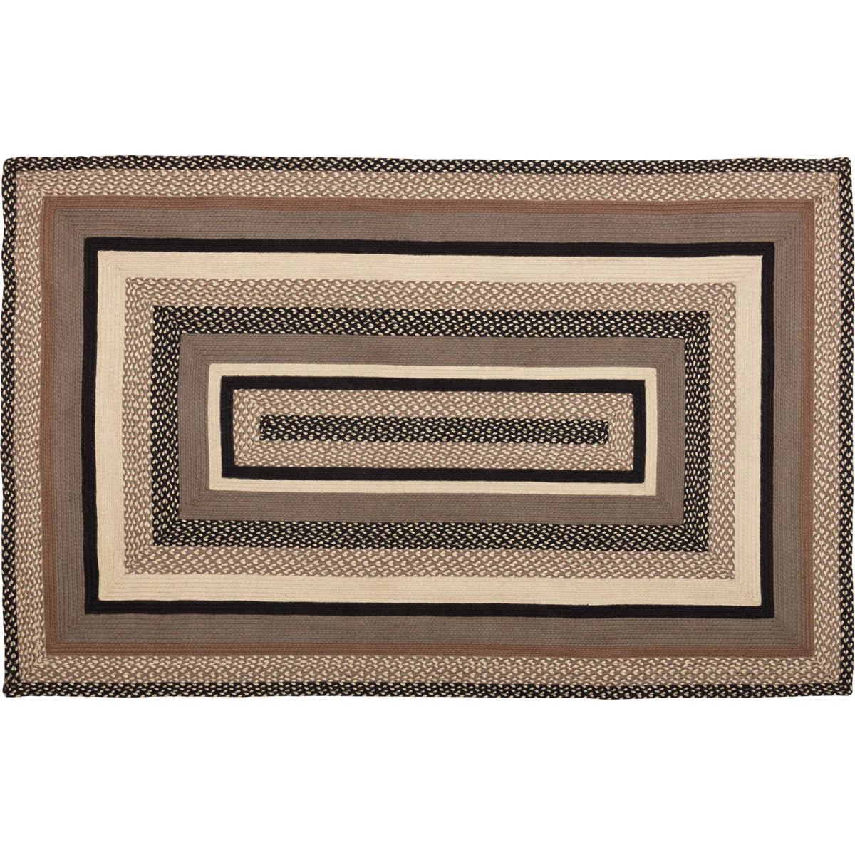 Farmstead Charcoal Collection Braided Rugs - Rectangle - Image 17