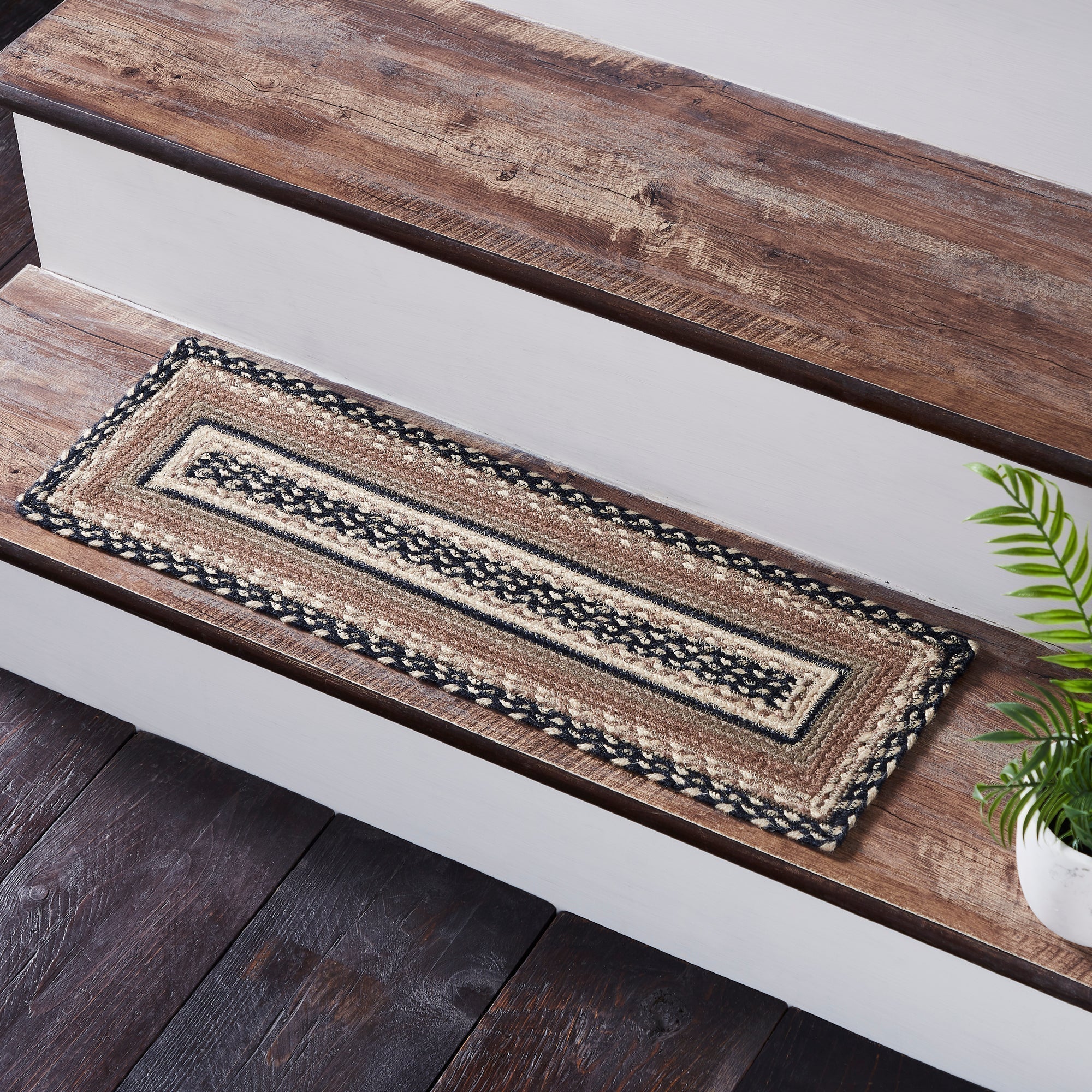 Farmstead Charcoal Collection Braided Rugs - Rectangle - Image 9