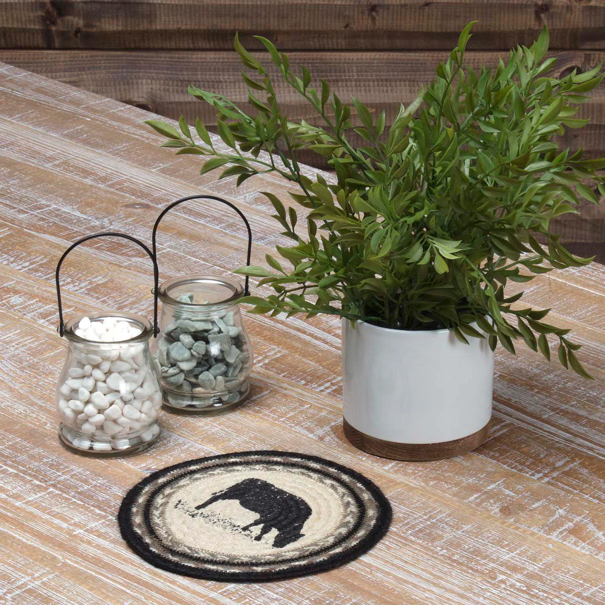 Farmstead Charcoal Cow Trivet - Image 2