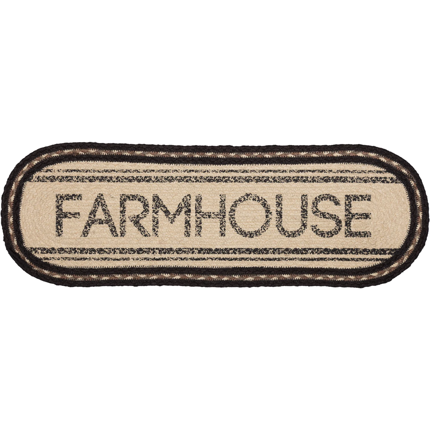 Farmstead Charcoal Farmhouse Braided Table Runners - Image 12