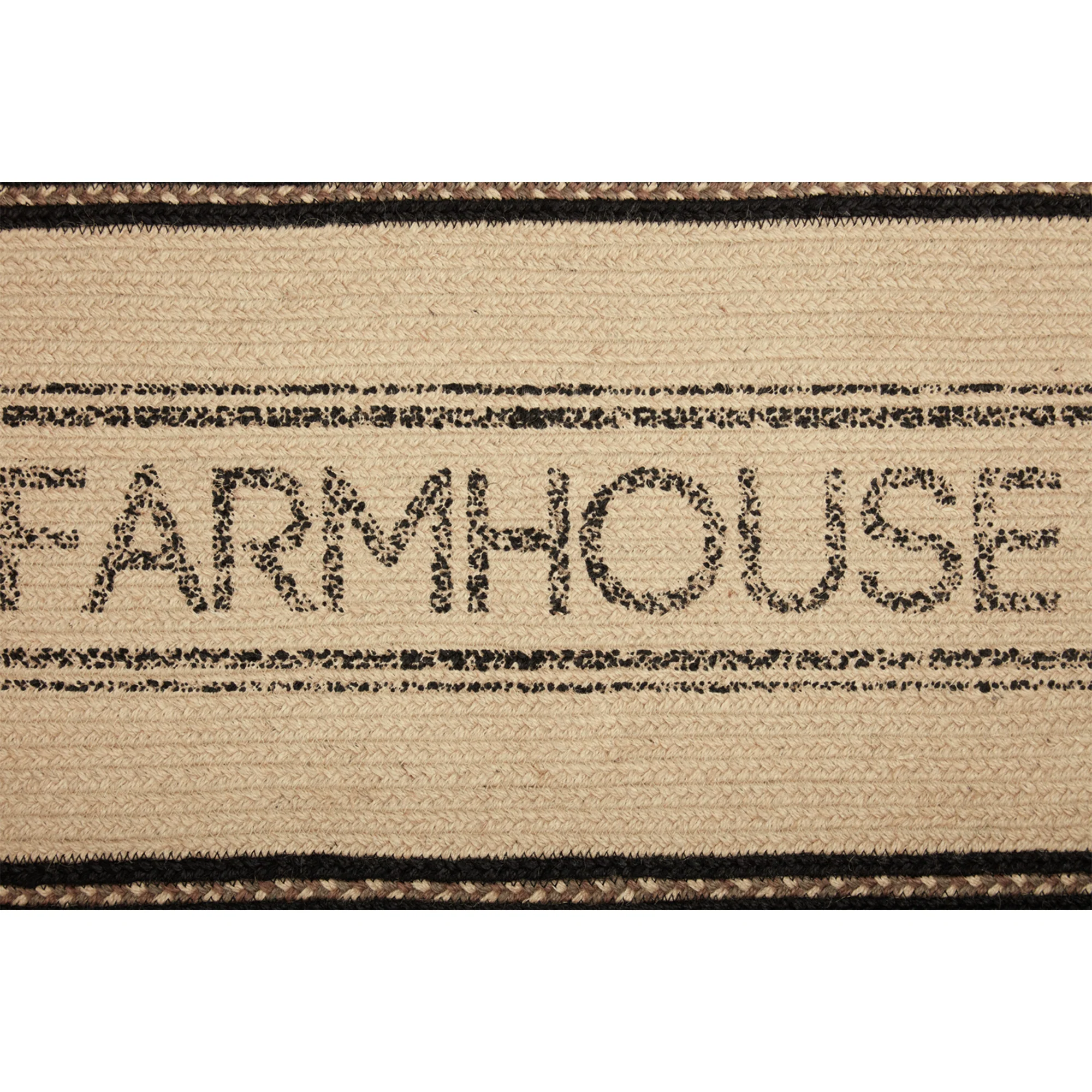 Farmstead Charcoal Farmhouse Braided Table Runners - Image 7