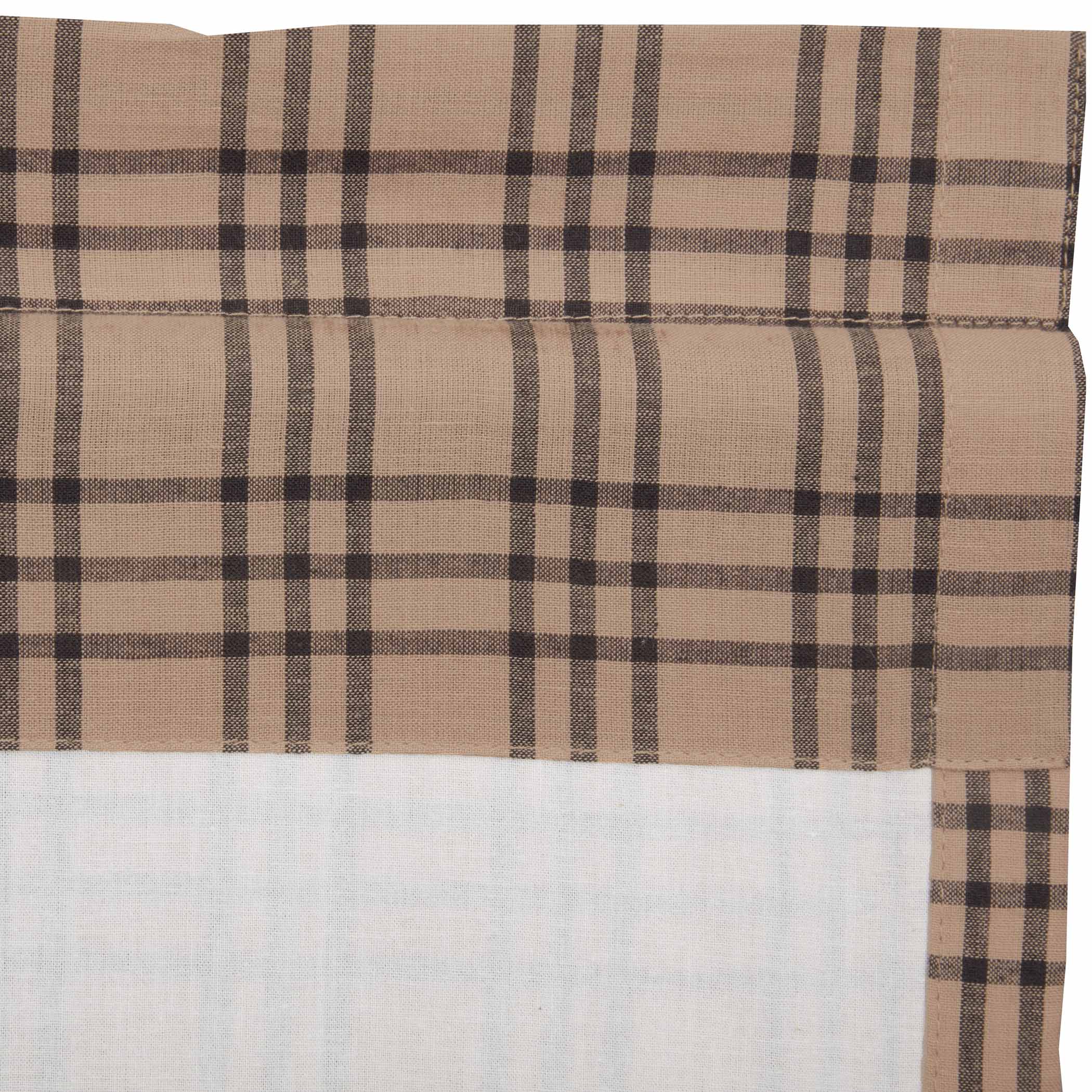 Farmstead Charcoal Plaid Prairie Curtains - Image 5