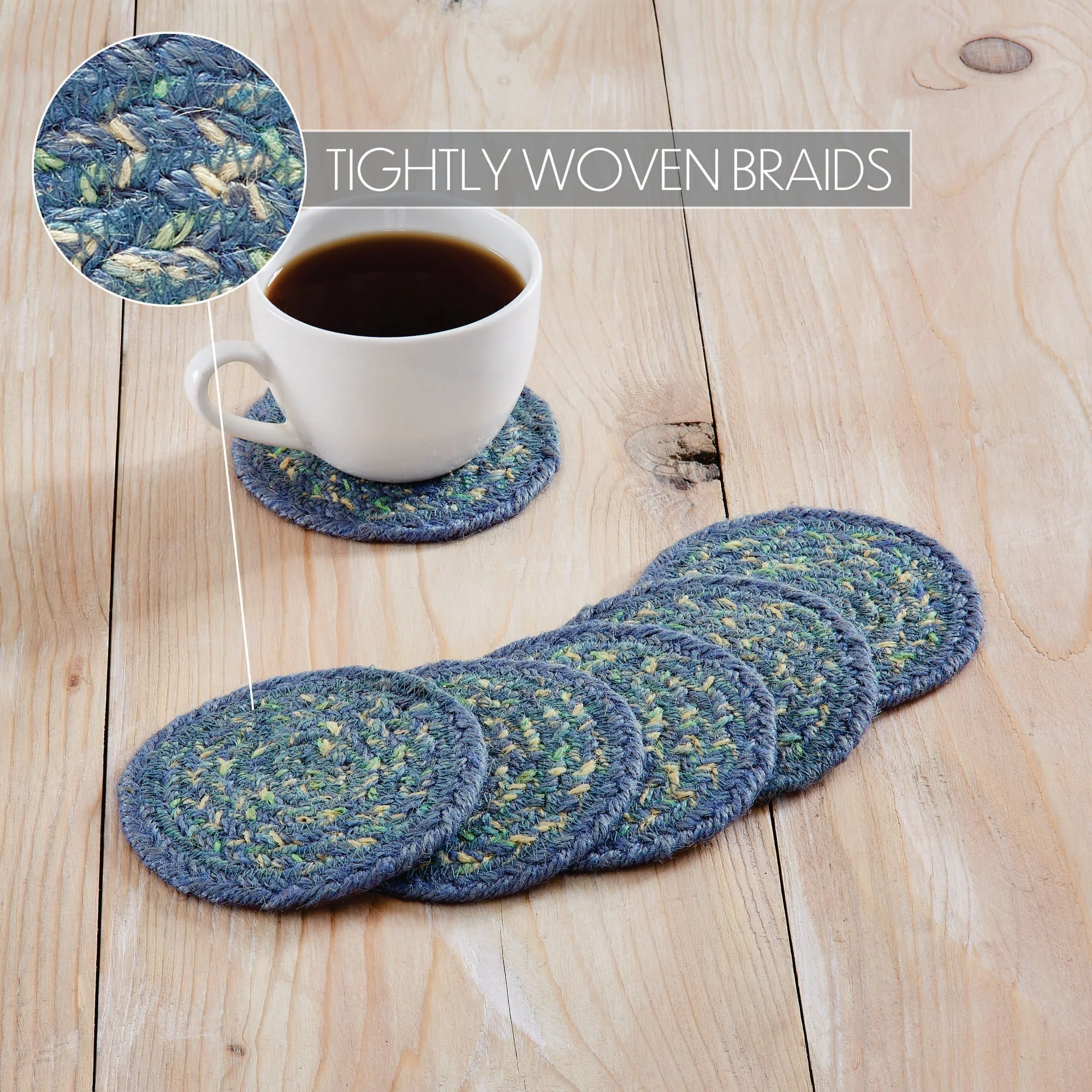 Sea Glass Braided Coasters - Image 5