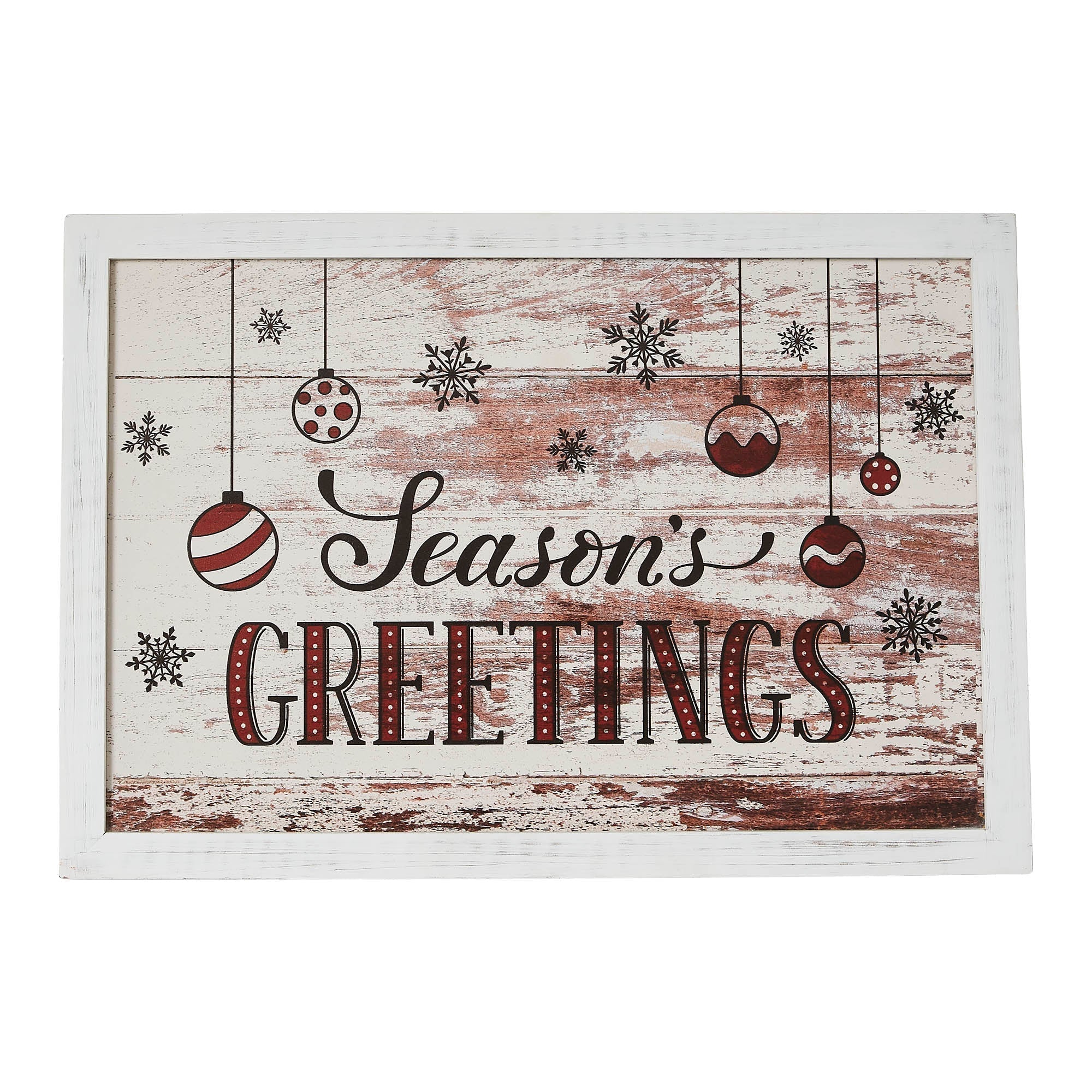 Season's Greetings Ornaments Wall Hanging Sign - Image 3