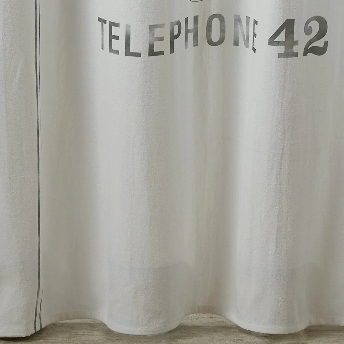 Dalia Grain Sack Stripe Shower Curtain - Image 3