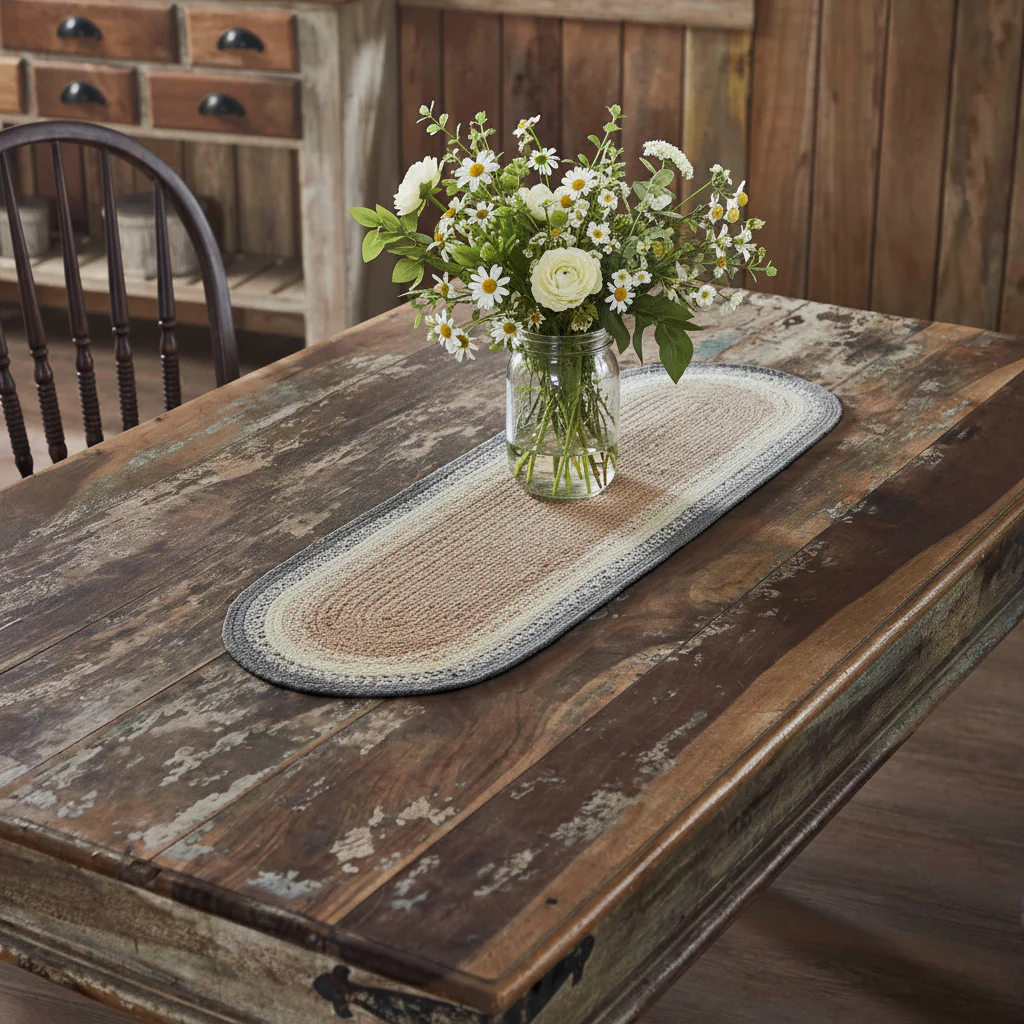 Serene Haven Braided Table Runner