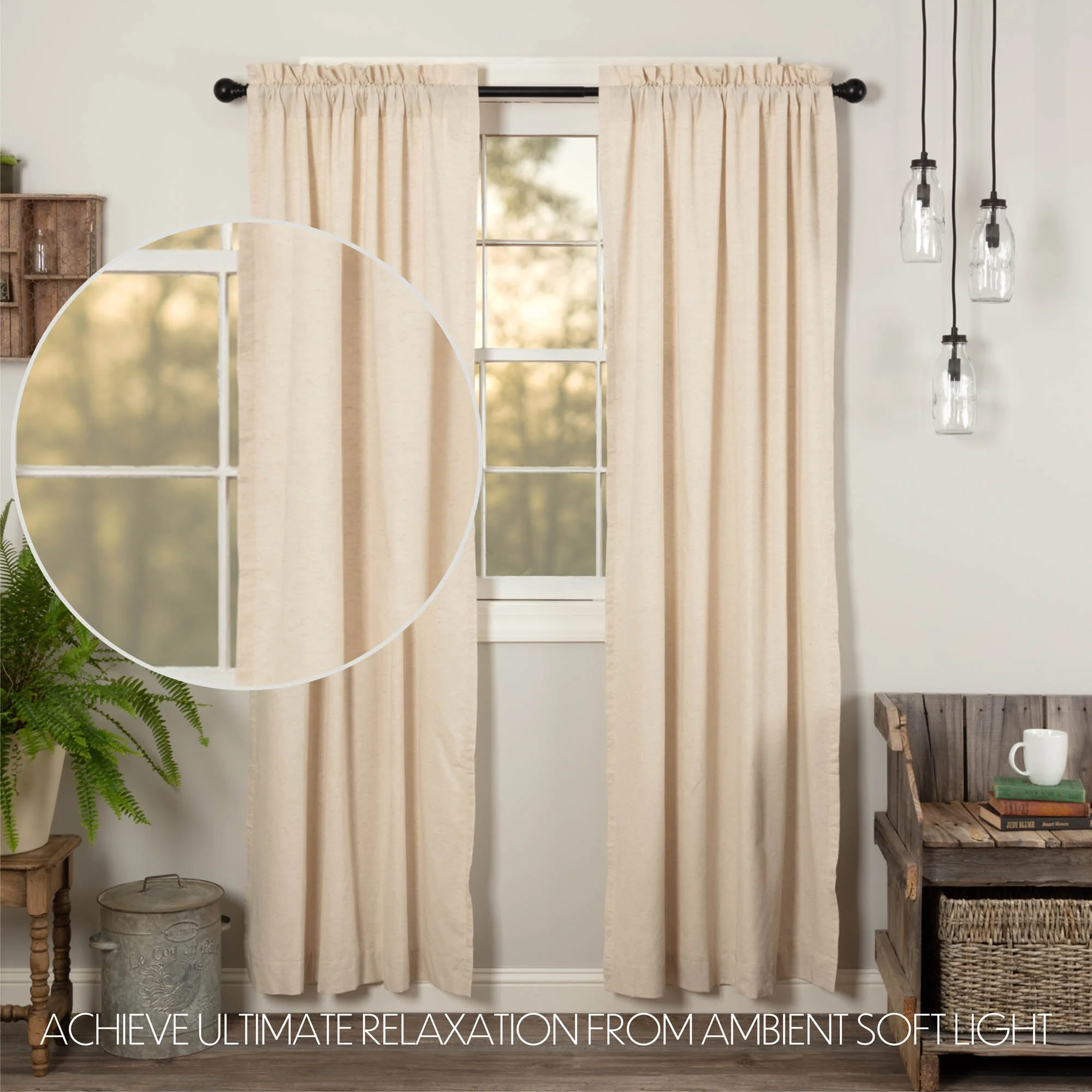 Simmington Natural Panel Curtains - Image 2
