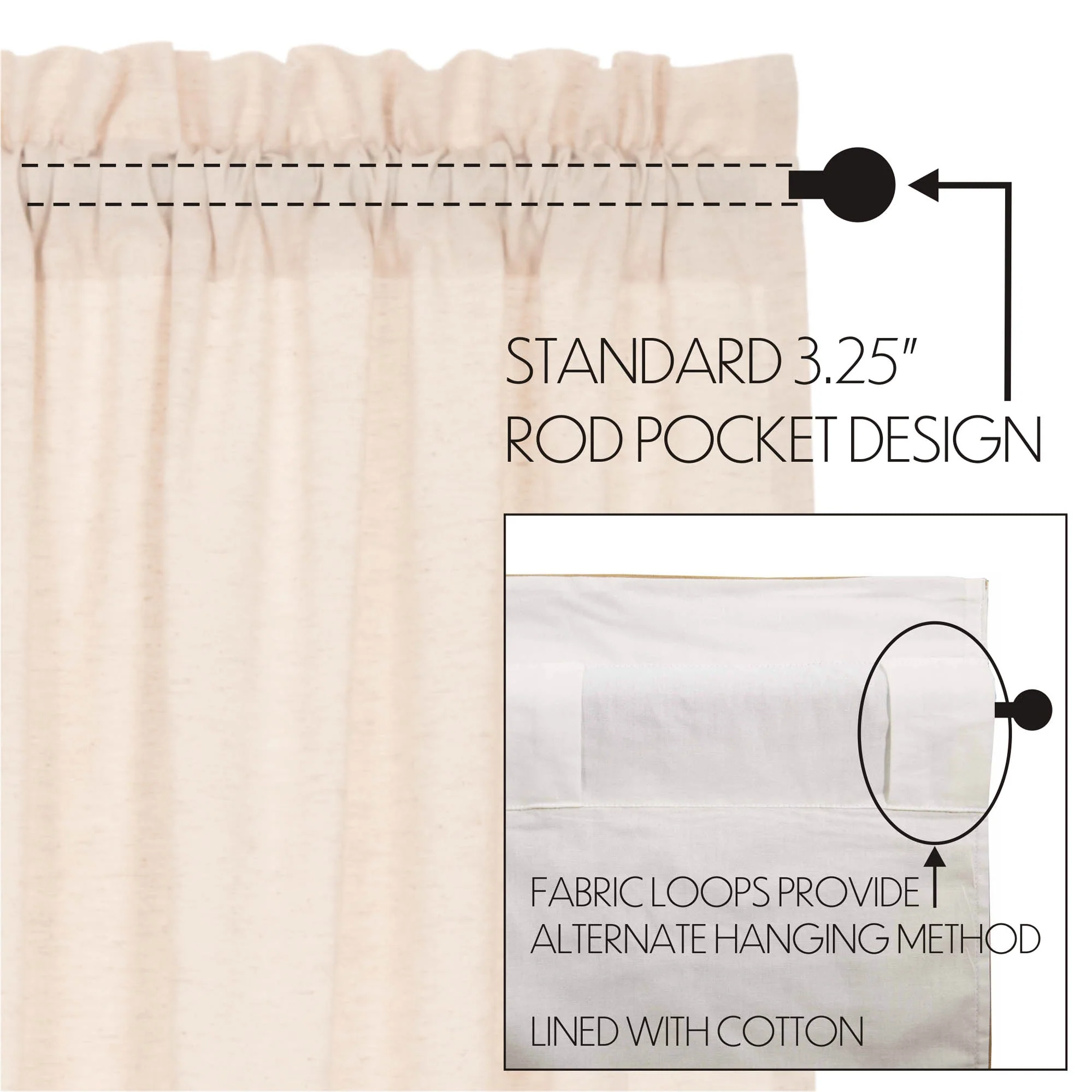 Simmington Natural Panel Curtains - Image 8