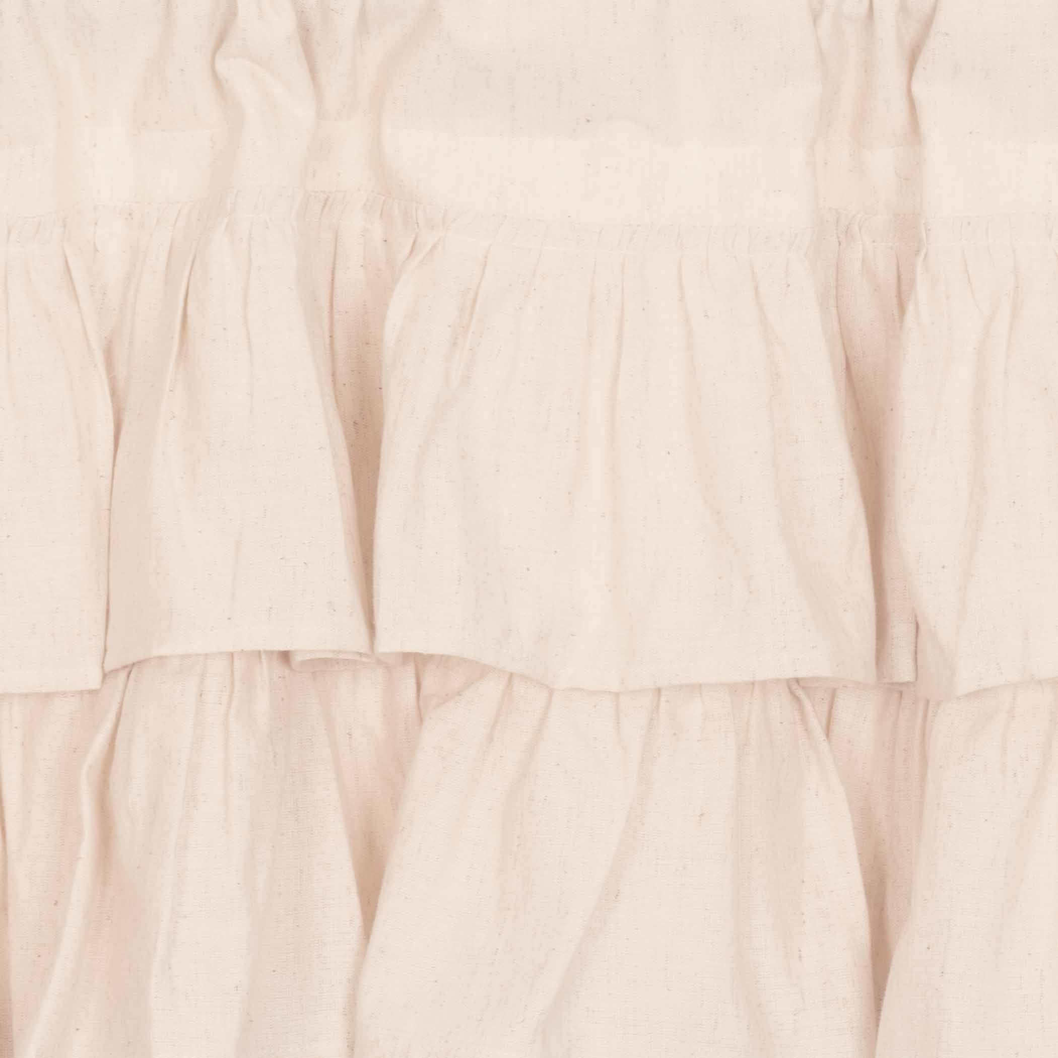 Simmington Natural Ruffled Panel Curtains - Image 3