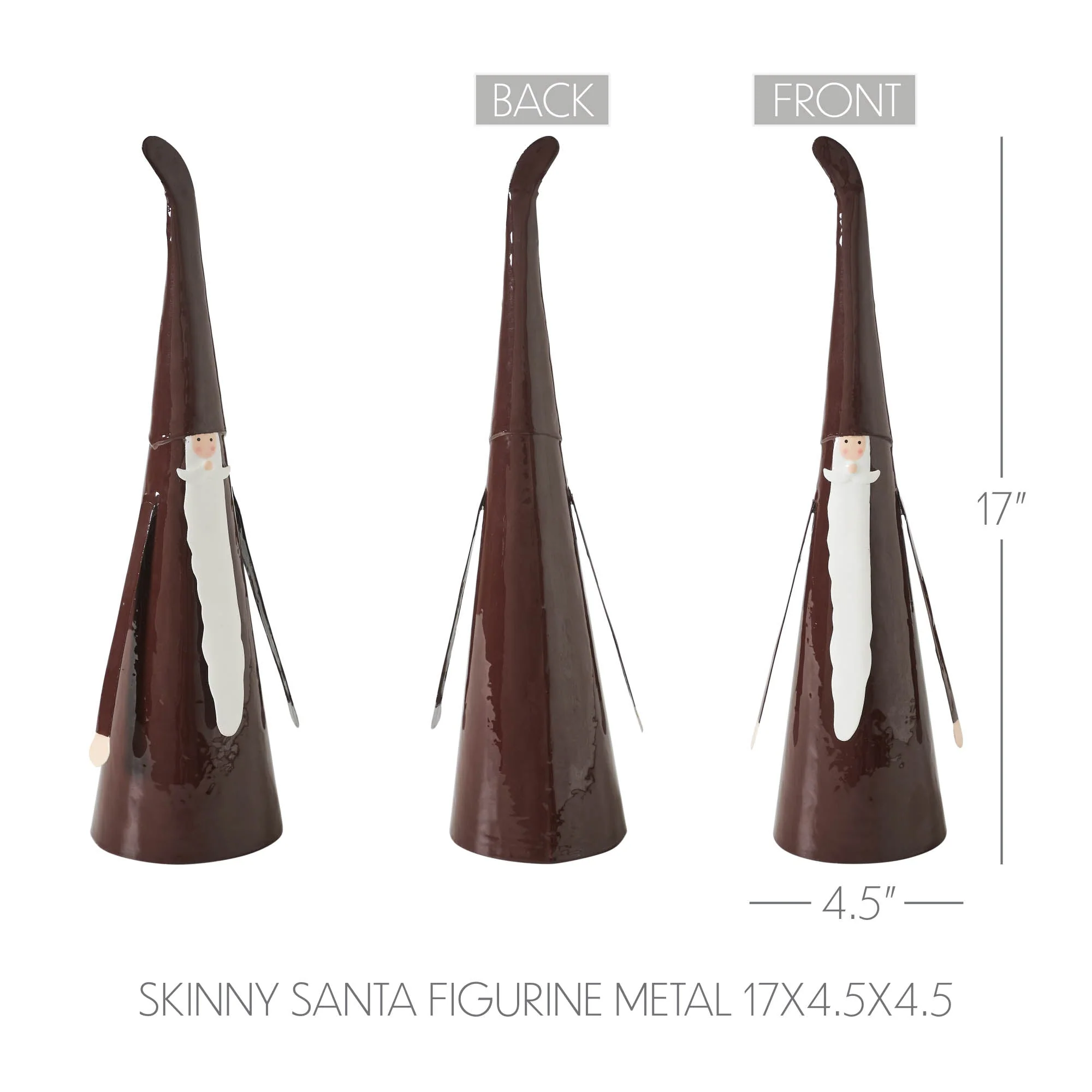 Skinny Santa Metal Figurine - Image 5