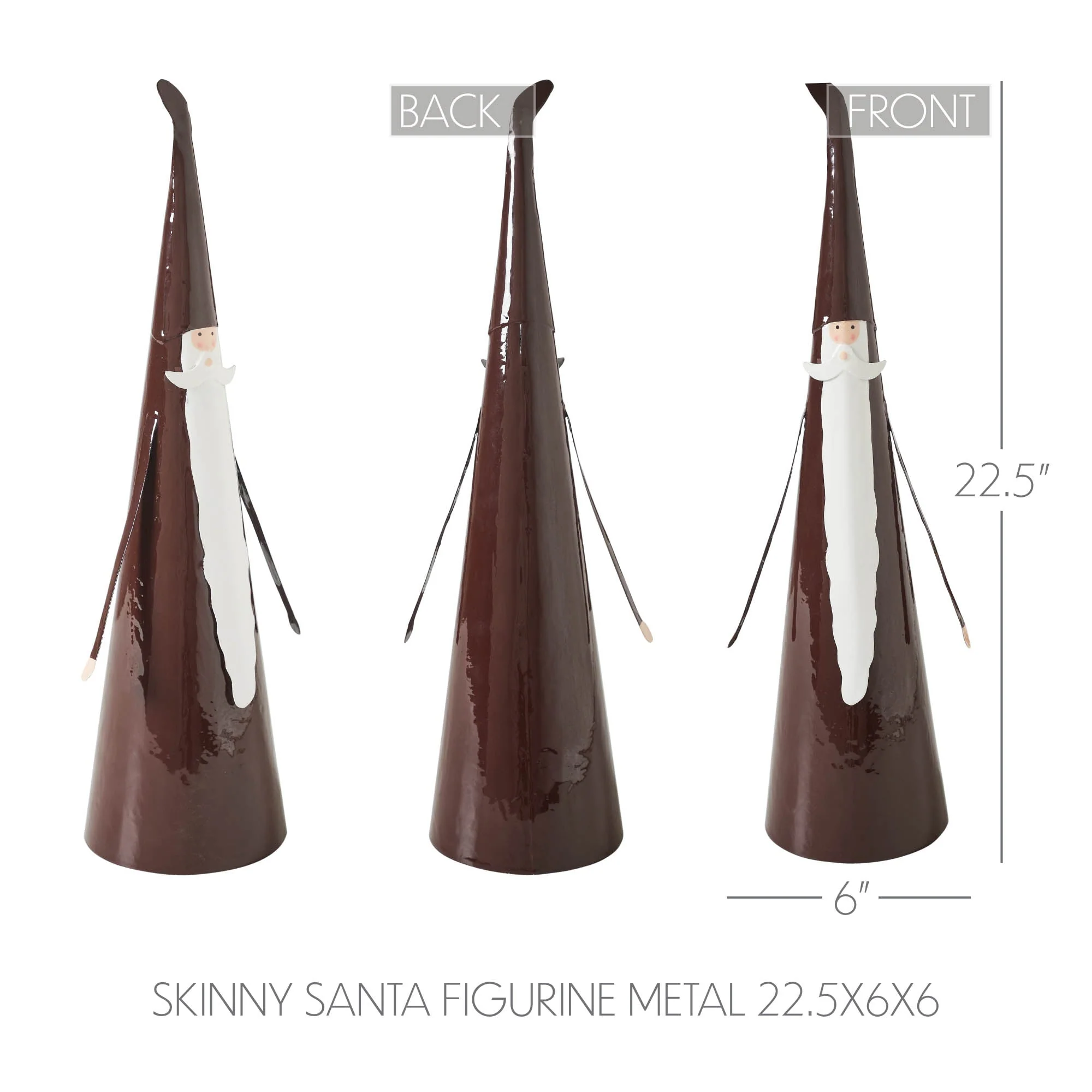 Skinny Santa Metal Figurine - Image 7
