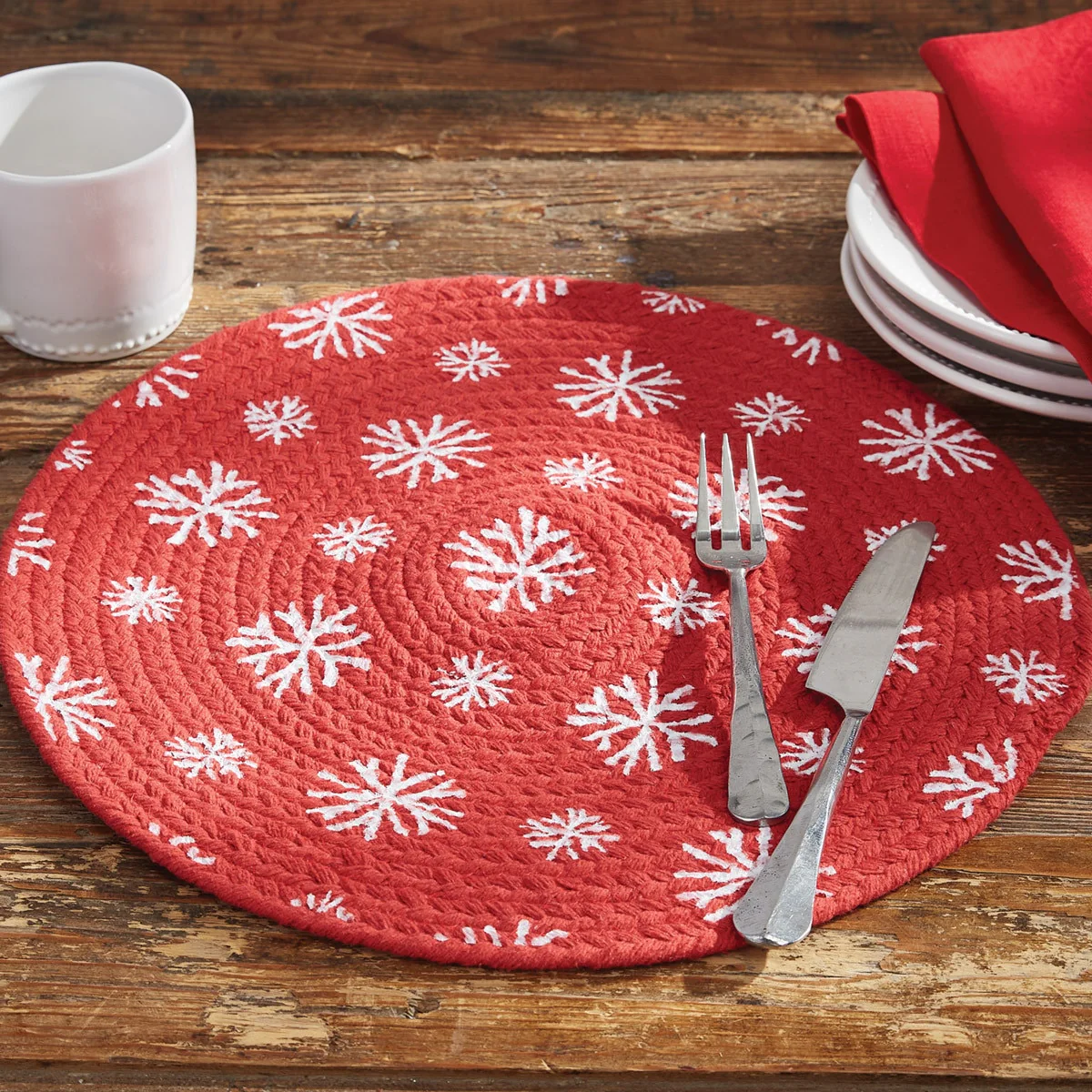 Snowflake Braided Placemats - Image 2