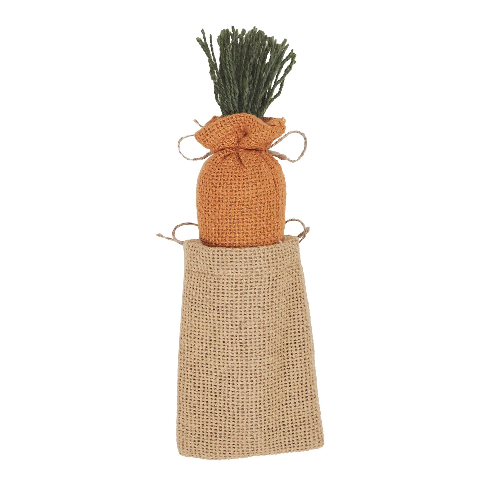 Spring In Bloom Mini Burlap Sack with Carrot - Image 3