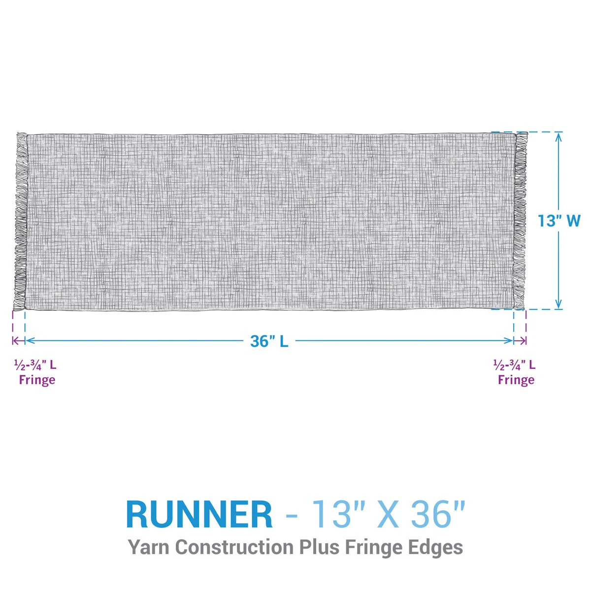 Stanton Dusk Cotton Plaid Table Runner - Image 6