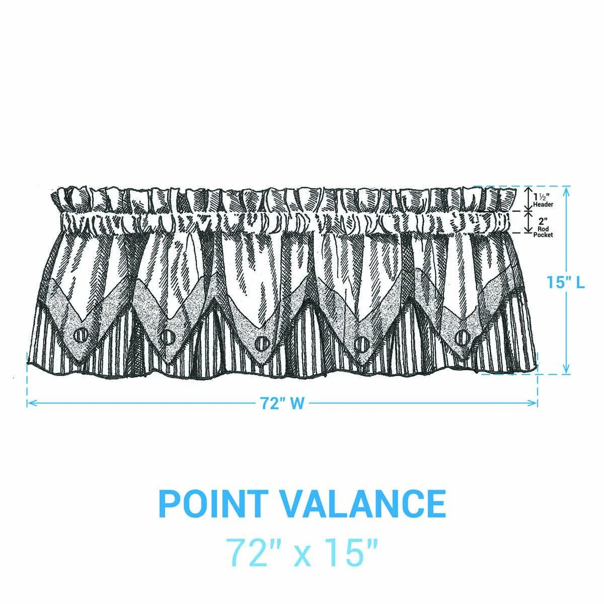 Stanton Ivy Point Valance - Image 3