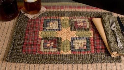 Cabin Patchwork Quilted Placemats - Set of 6 - Image 3